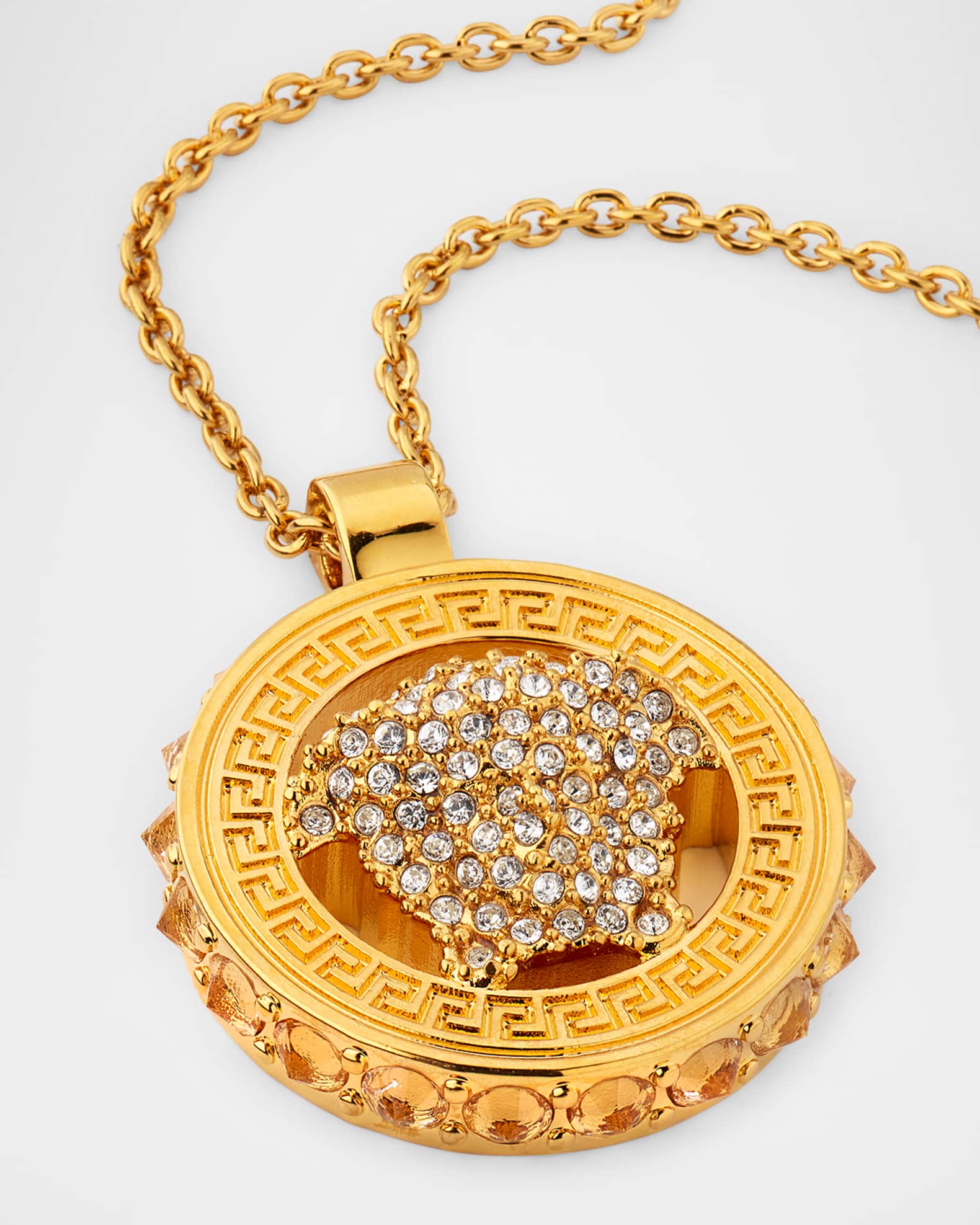 Versace Crystal Medusa '95 Pendant Necklace | Neiman Marcus