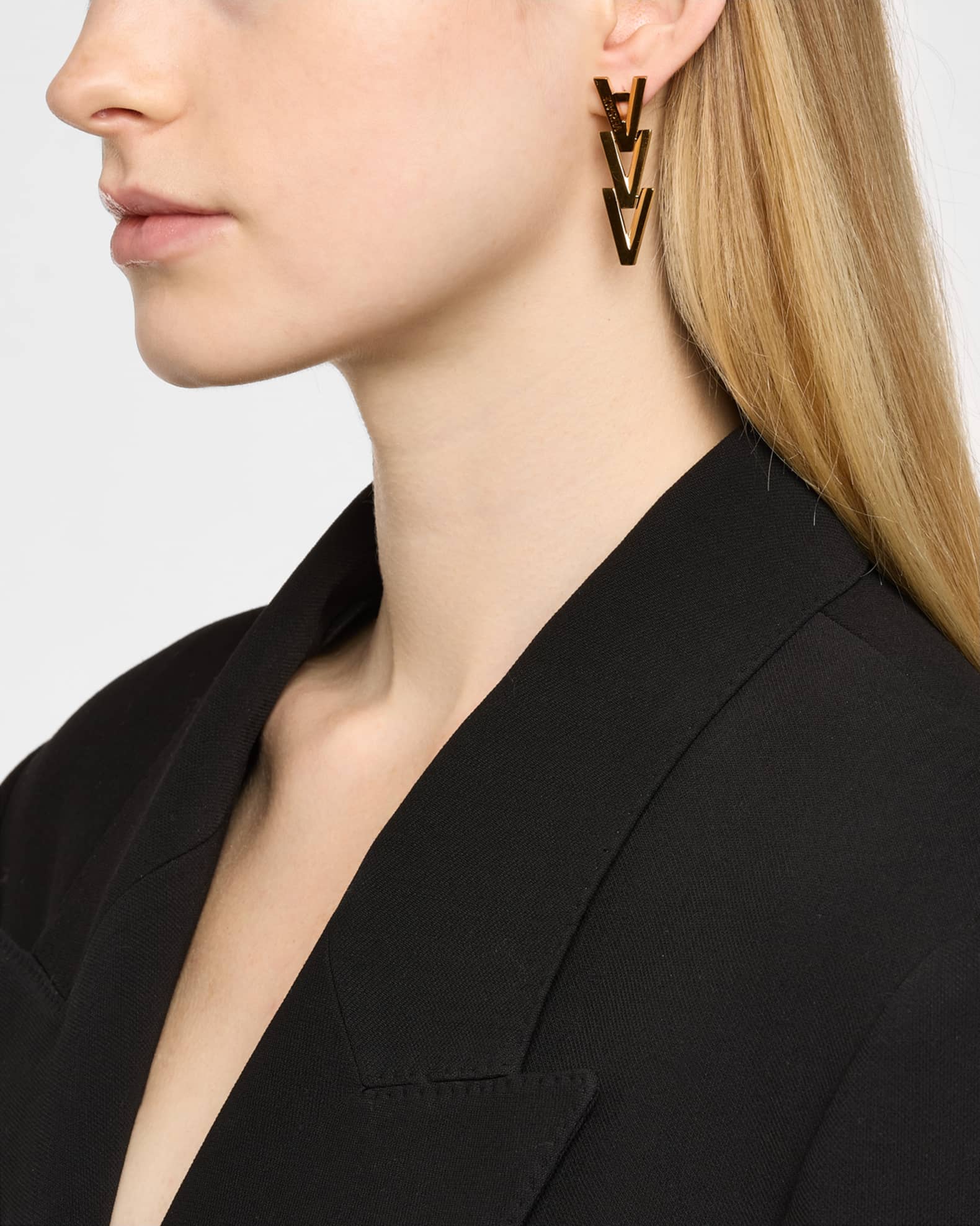Versace V Drop Earrings Neiman Marcus