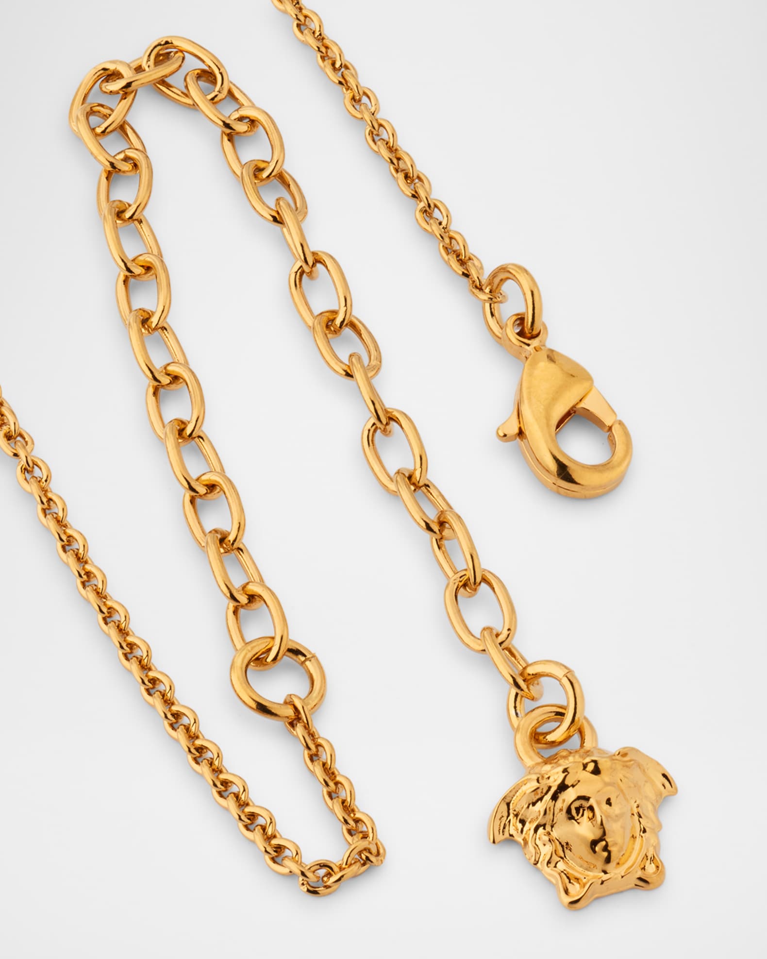 【関税&送料込】Versace Necklace versace necklace gold DG1F009 Medusa Pendants w/Box MEN'S