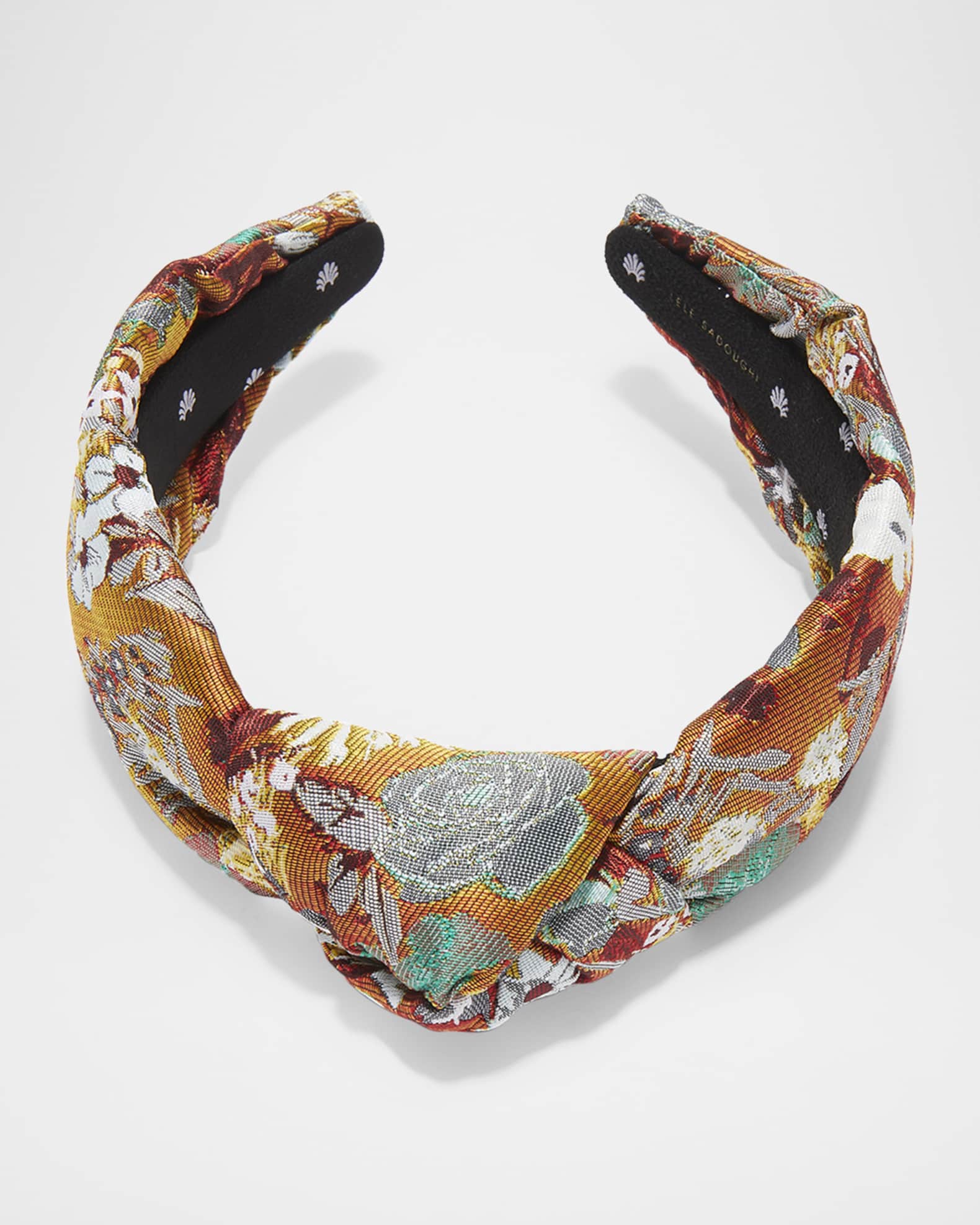 Knotted Brocade Floral Headband  1