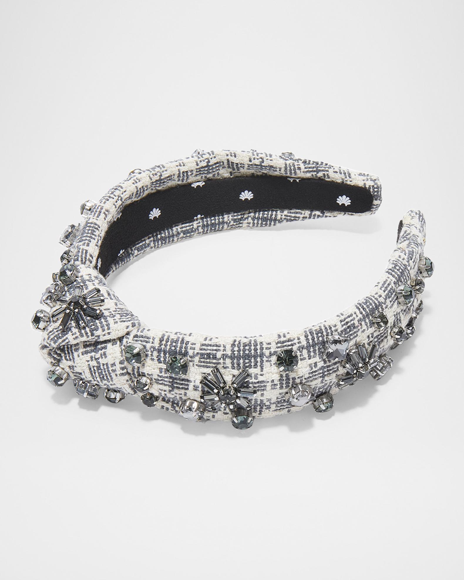 Lele Sadoughi Knotted Crystal Woven Headband | Neiman Marcus