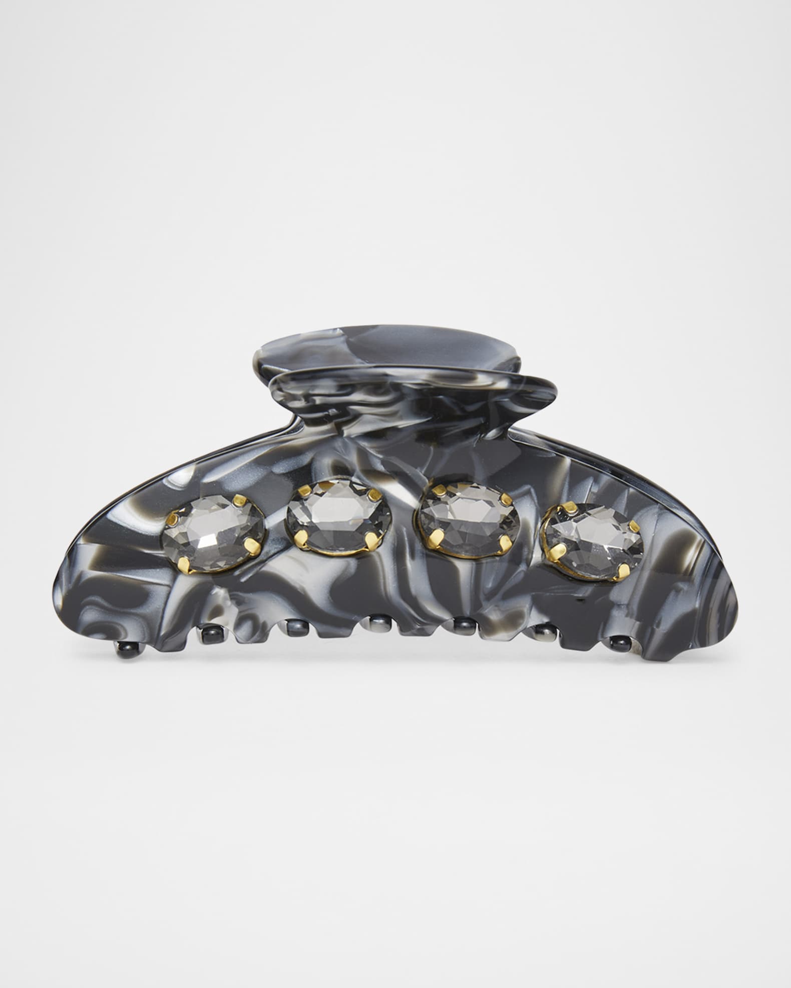 Crystal Spotted Acrylic Jaw Clip  0