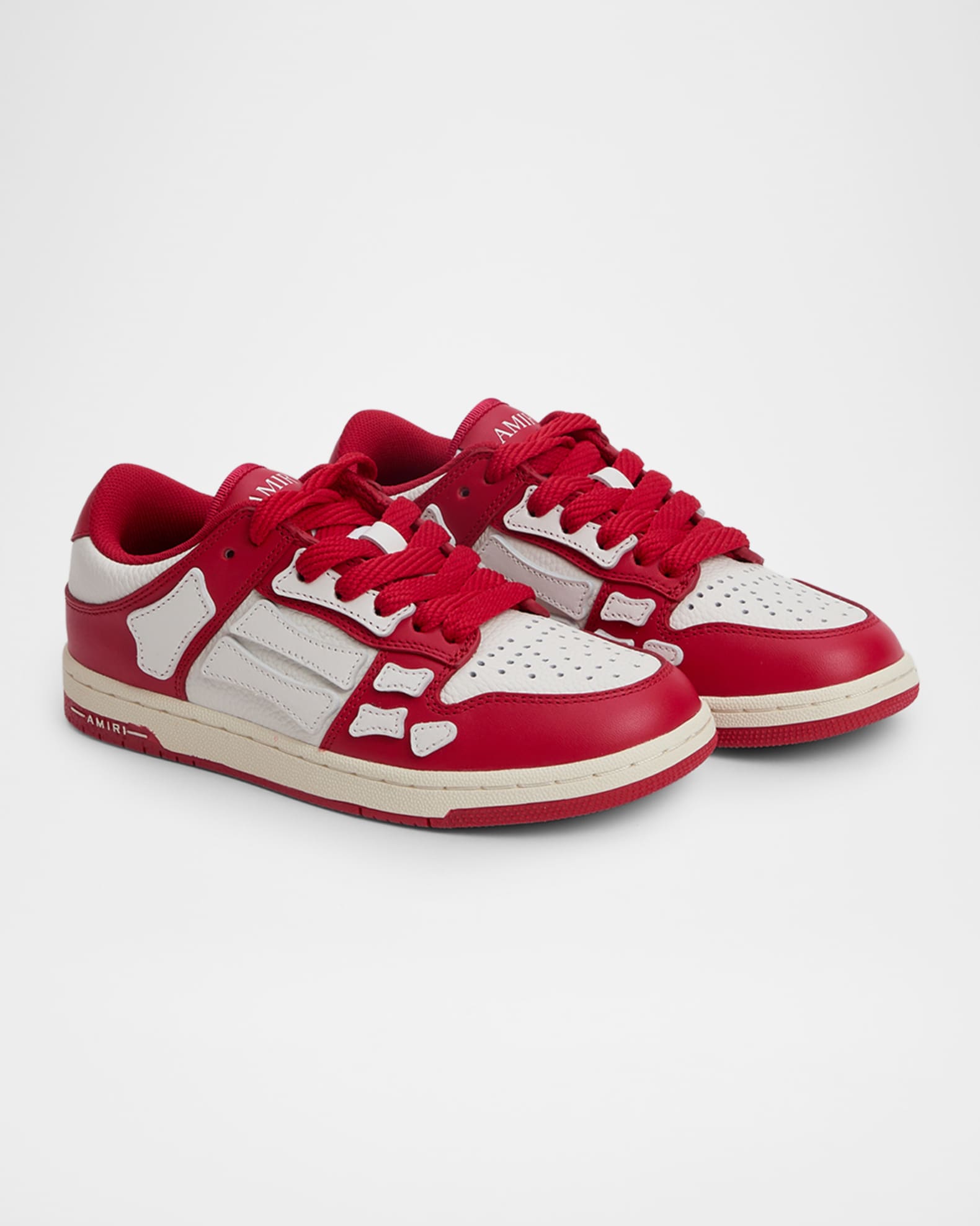 Kid's Skel-Top Two-Tone Leather Low-Top Sneakers 1