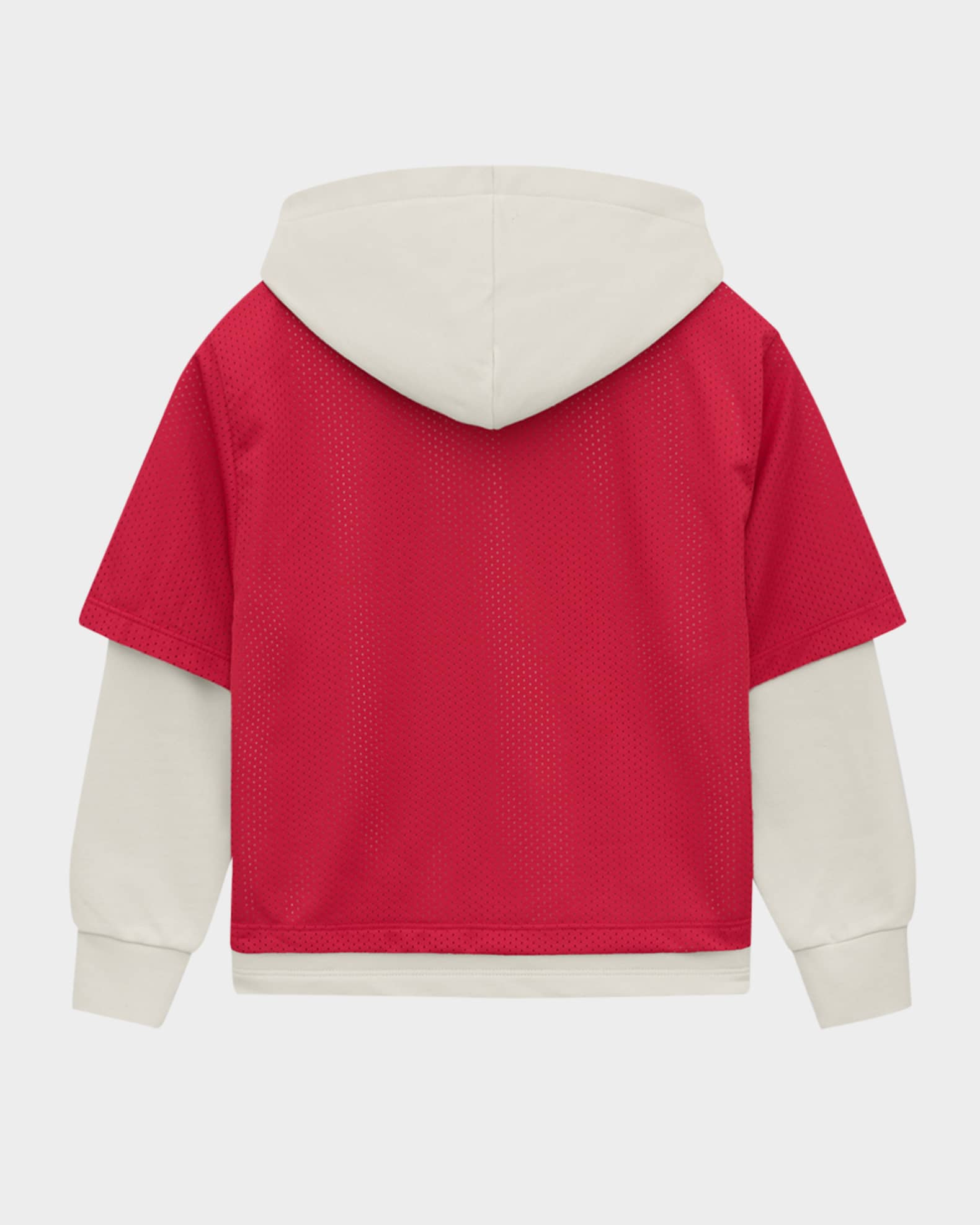 Kid's Logo Star Jersey Mesh Combo Hoodie, Size 4-12 1