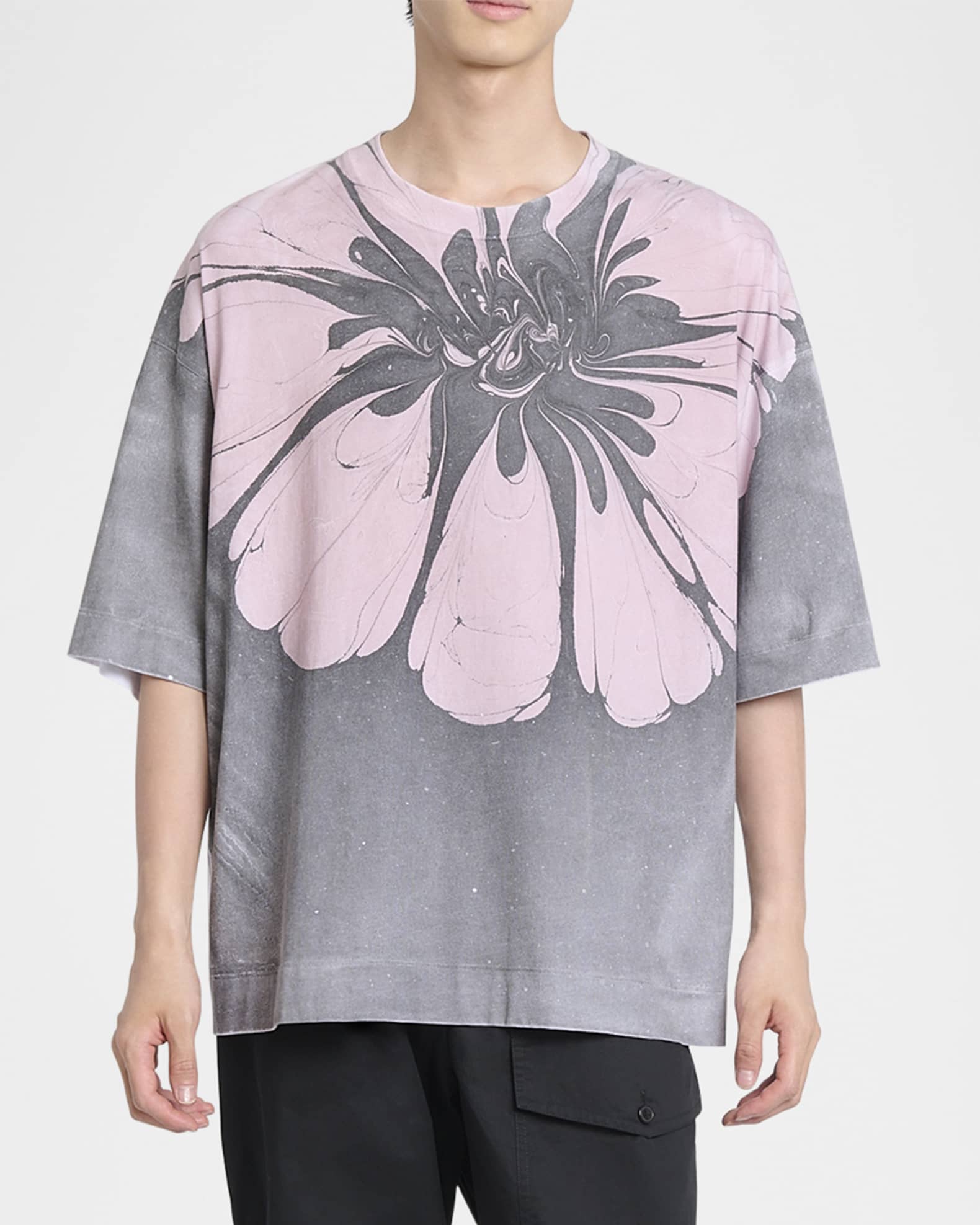 超安い品質 Van Dries Noten Neiman | T-Shirt Graphic Oversized Hen Men's トップス