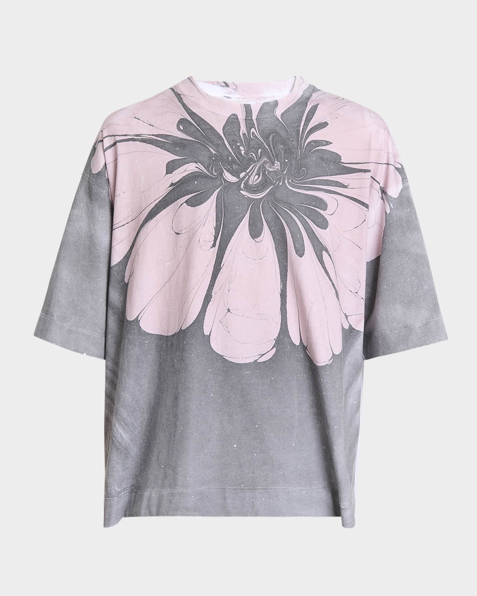 【メーカー再生品】 Dries Van Noten Men's Hen Oversized Graphic T-Shirt | Neiman トップス