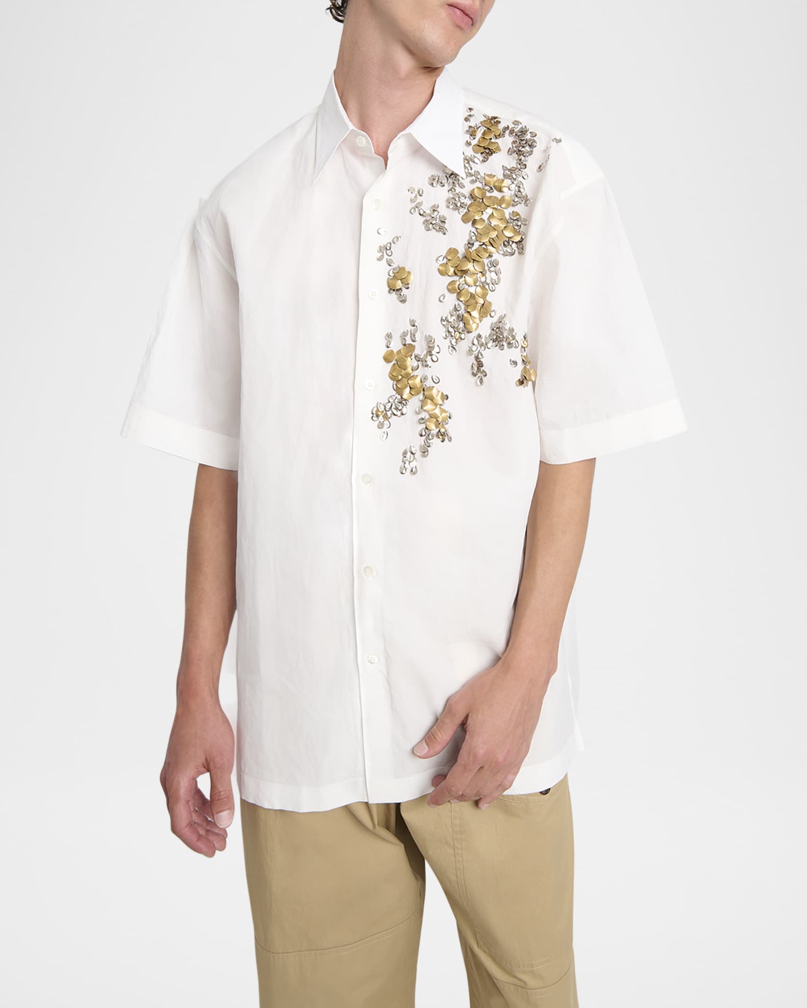Men's Cassidye Embellished Sport Shirt
