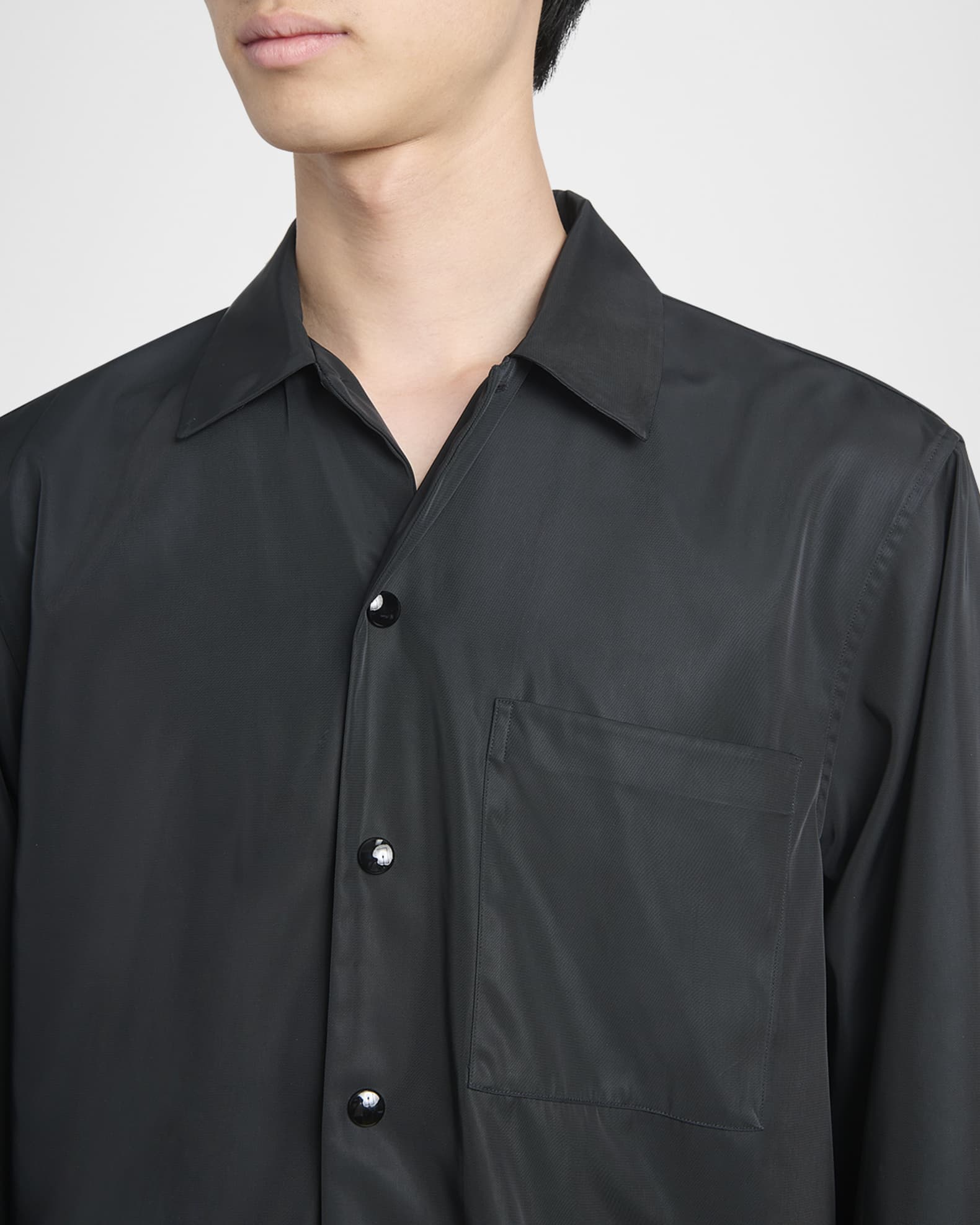 Tシャツ・カットソー DRIES VAN NOTEN Men Polo Shirts 021114 1603975 Grey Boxy cotton tee - Spring-Summer Men | Dries Van Noten