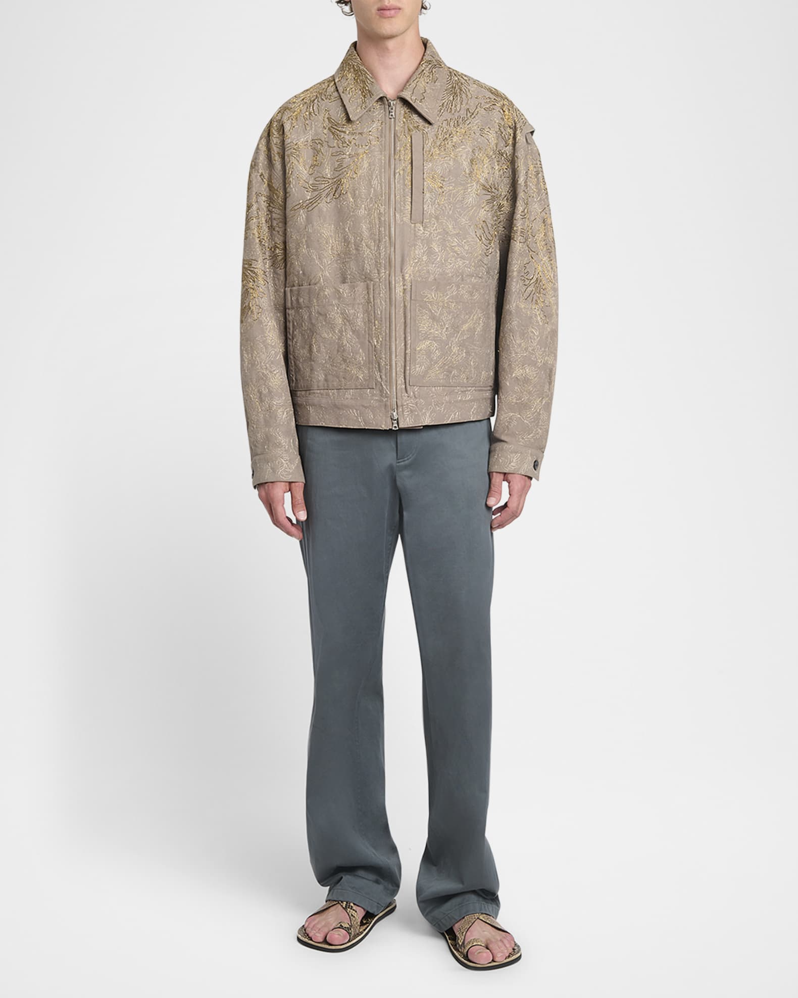 Men's Veper Embroidered Denim Jacket 1