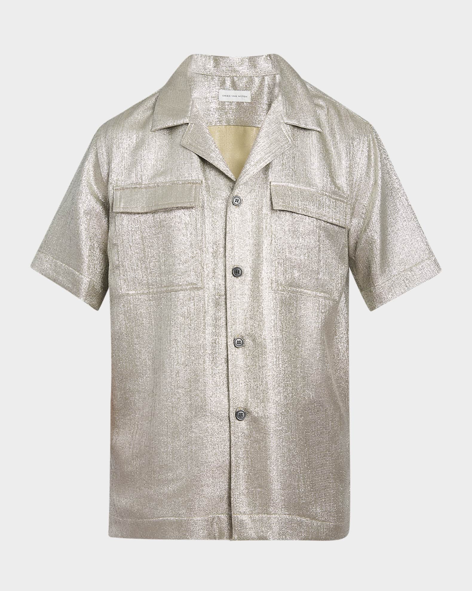 Men's Cameron Metallic Camp Shirt 0