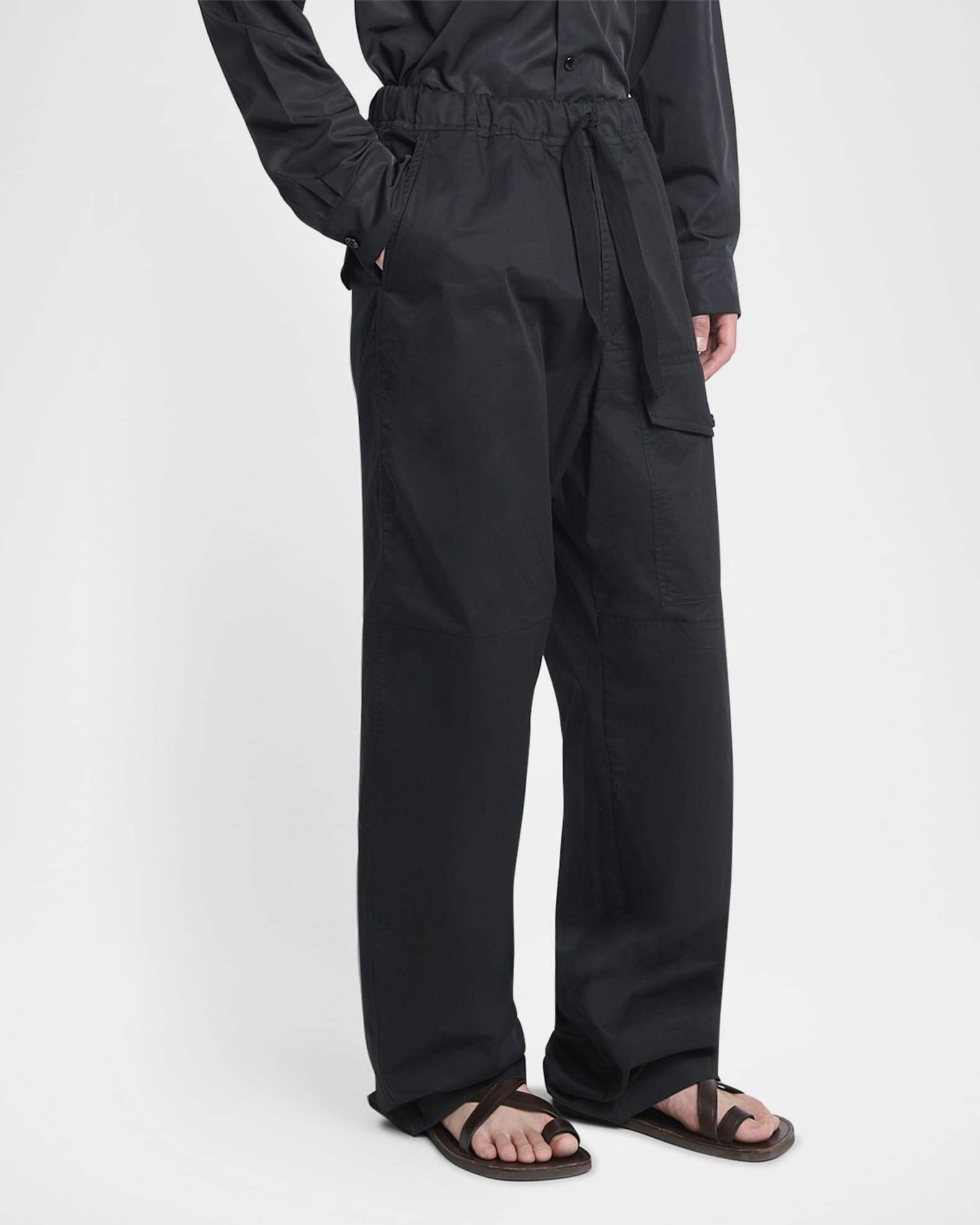 DRIES VAN NOTEN PANNOCH 25ss パンツ　スラックス Dries Van Noten Men's Pannoch Tie-Waist Pants | Neiman Marcus