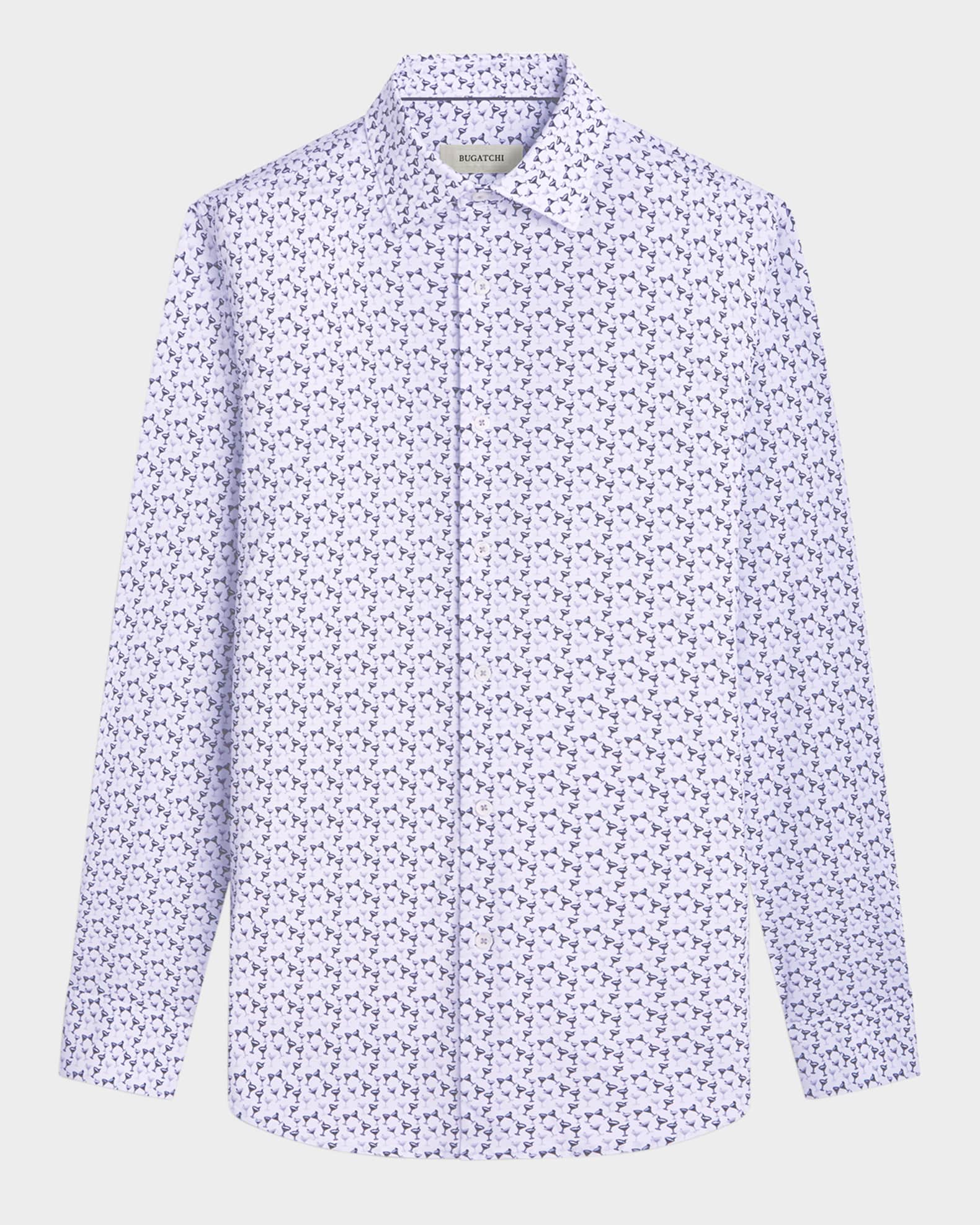Men's OoohCotton James Cocktail-Print Sport Shirt 0
