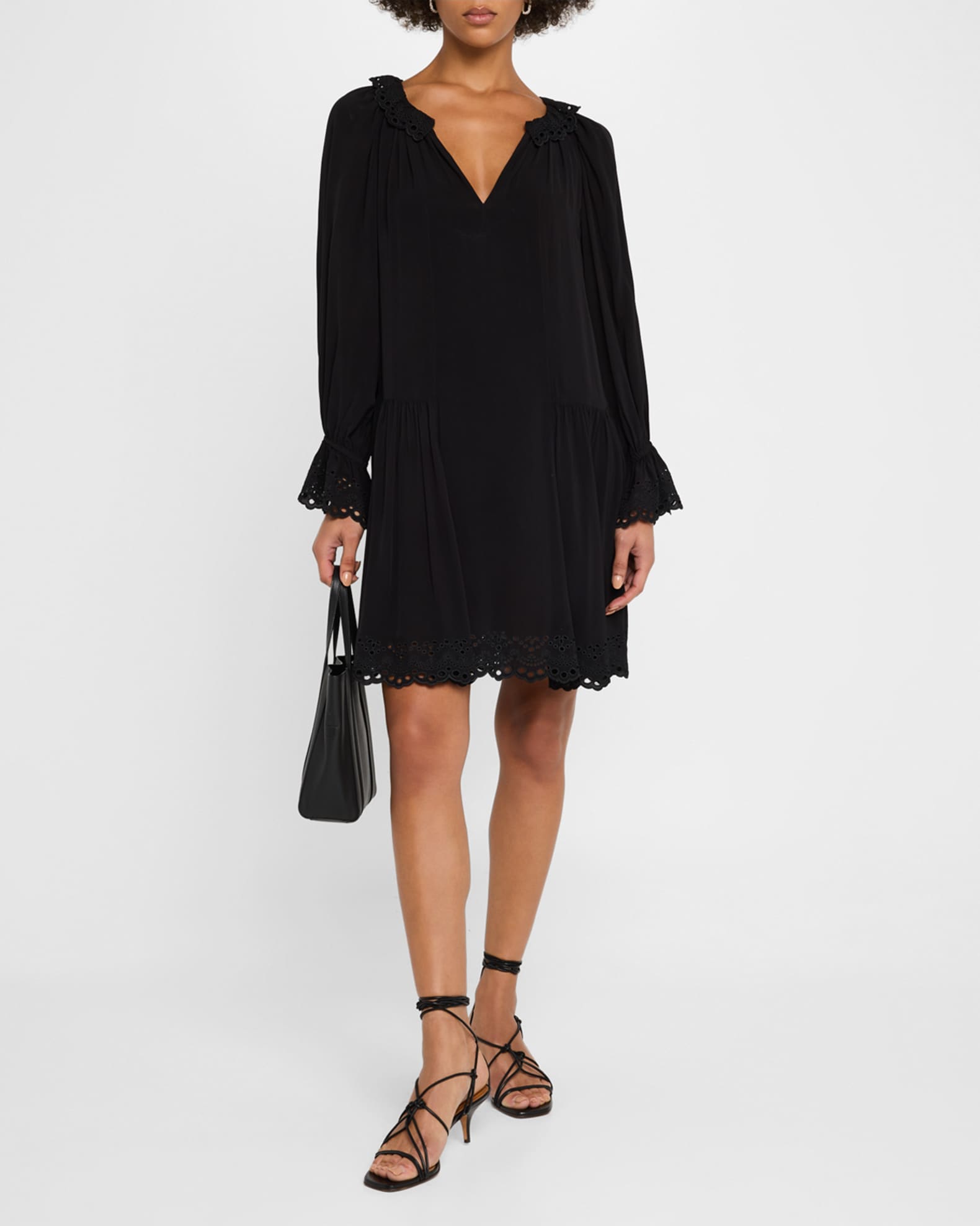 Enora Scalloped Eyelet Shift Dress 1