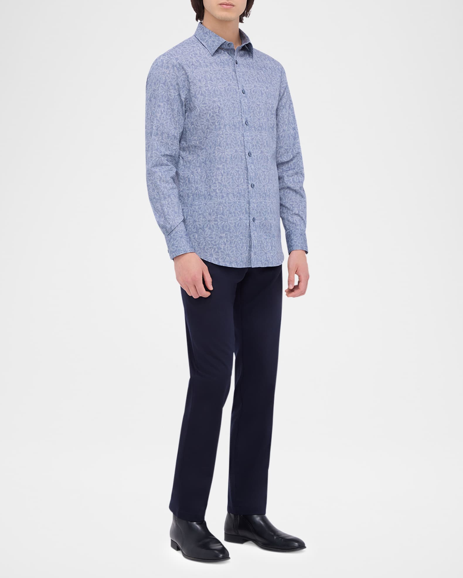 Men's Julian Woven Floral Sport Shirt 1