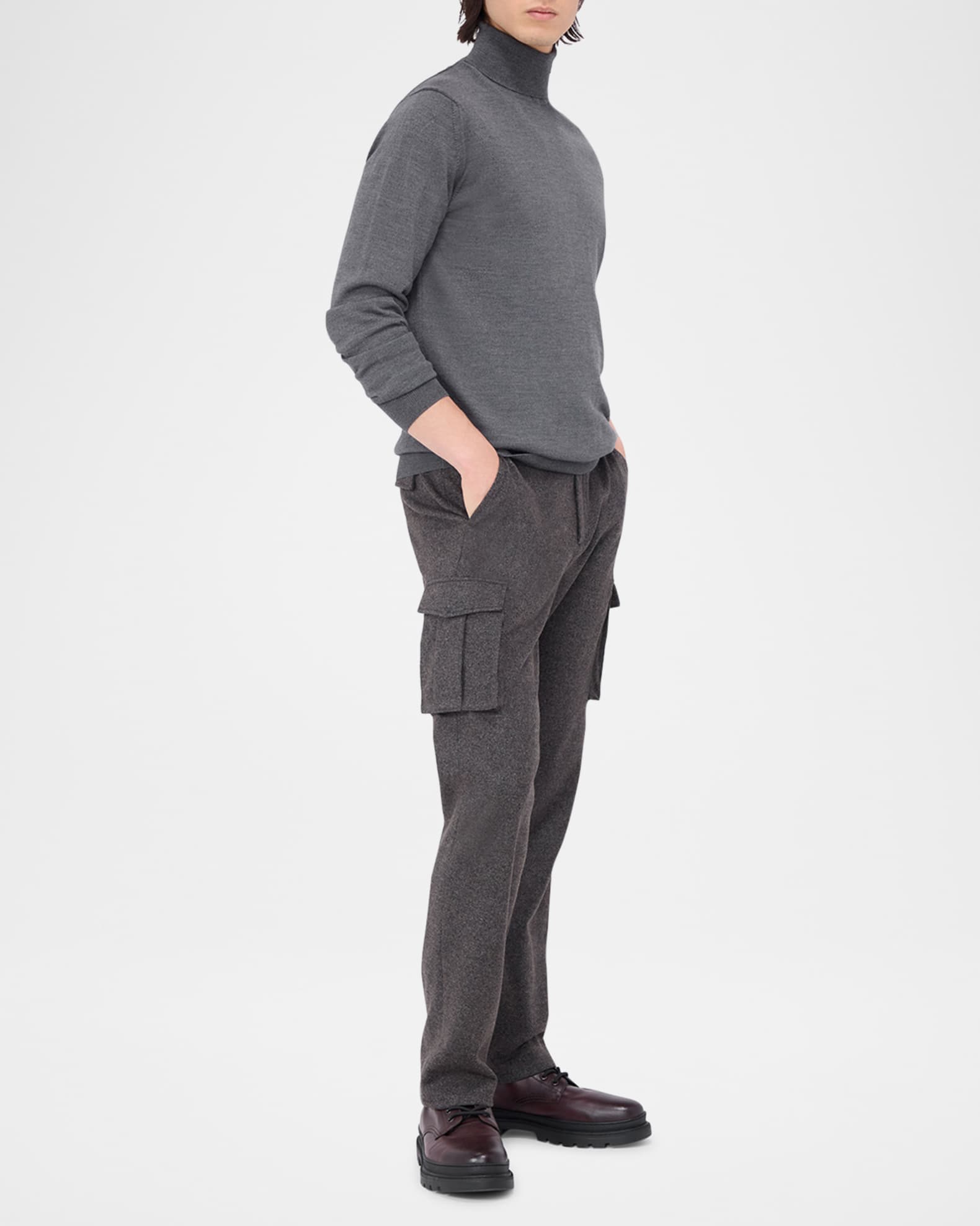 Men's Wool Turtleneck Sweater 1