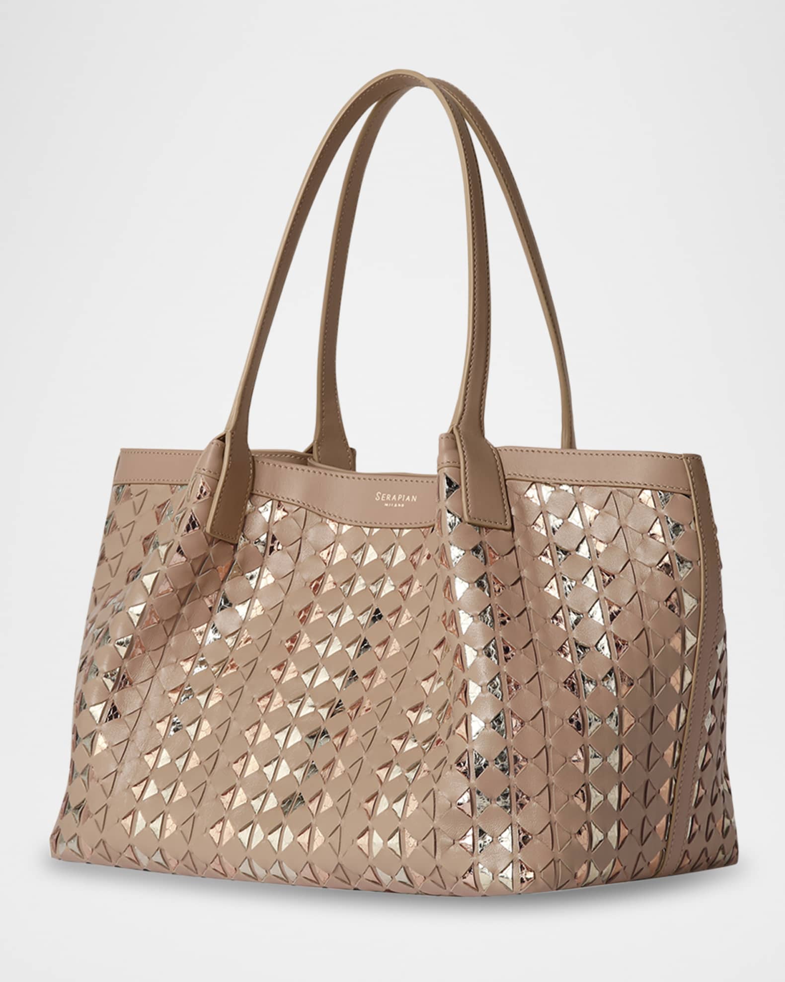 Snakeskin shopper bag top