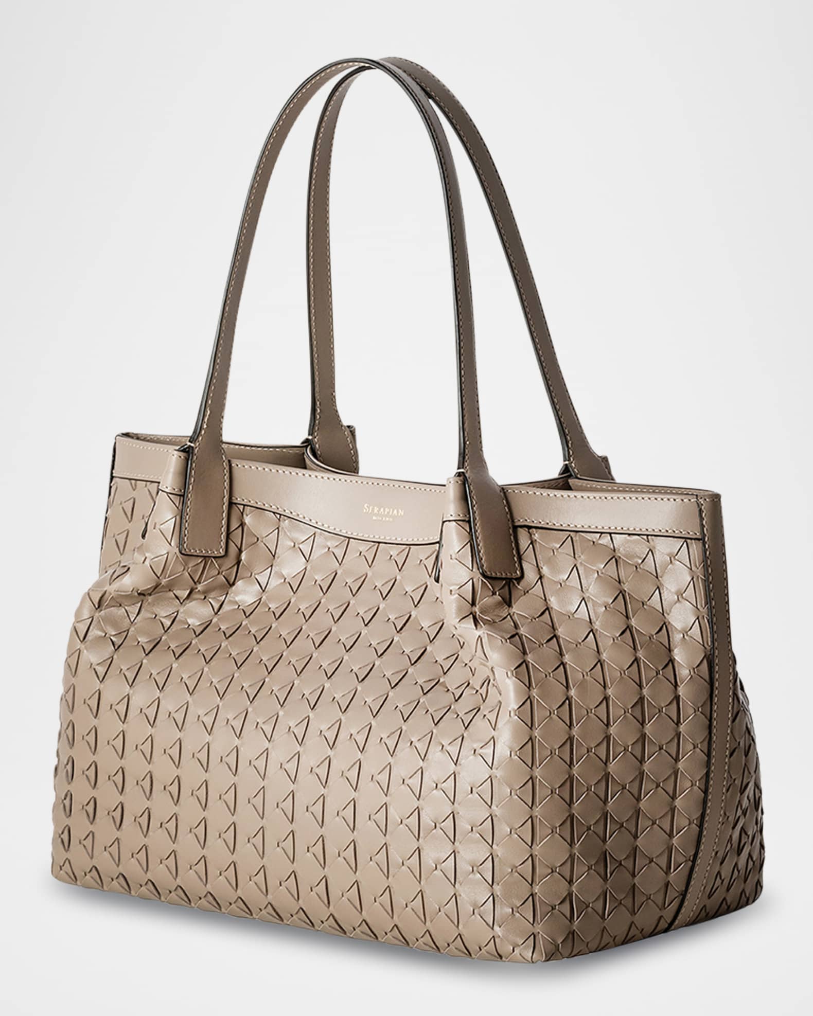 Secret Small Mosaic Leather Tote Bag 1