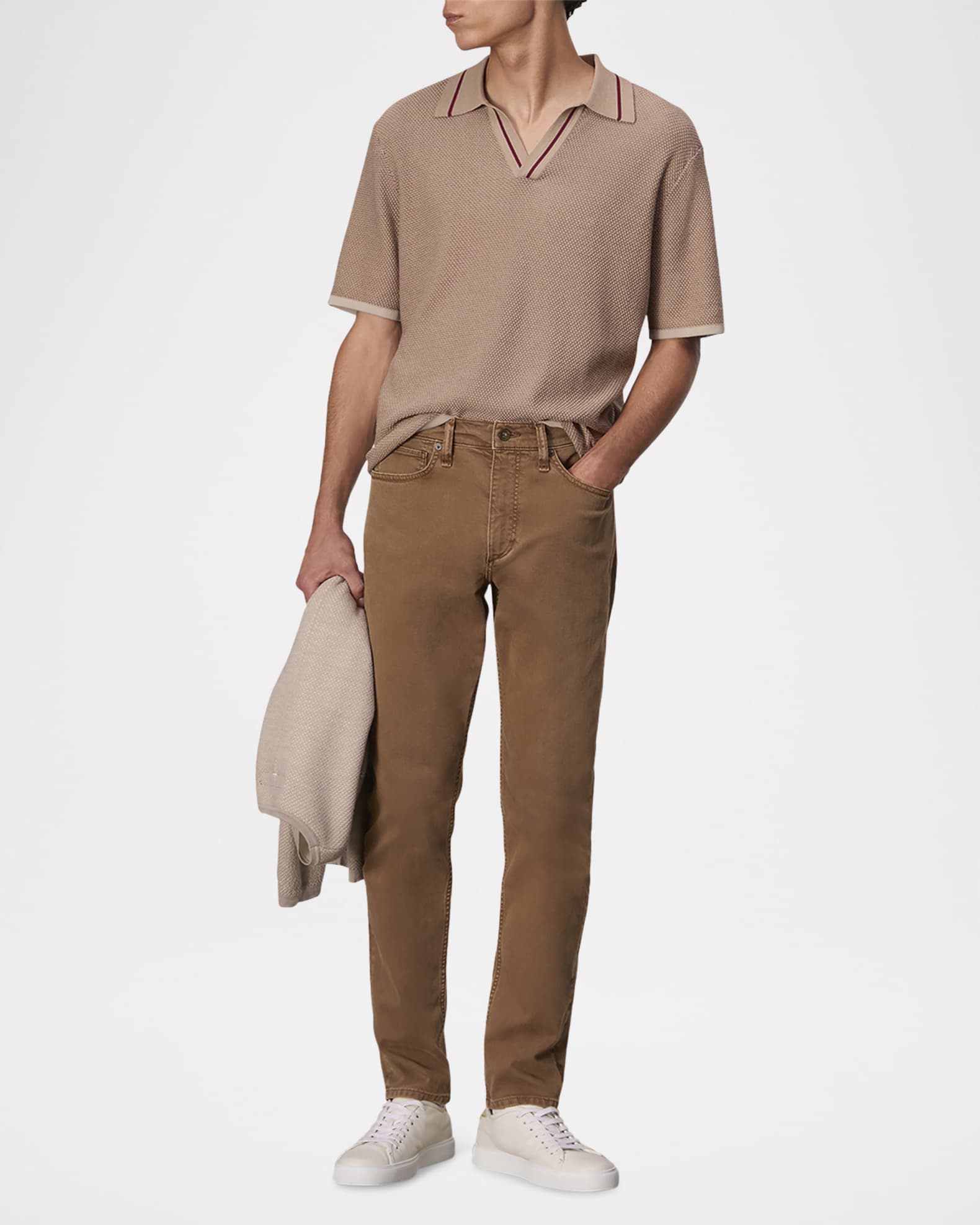 Men's Hamlin Polo Shirt with Johnny Collar 1