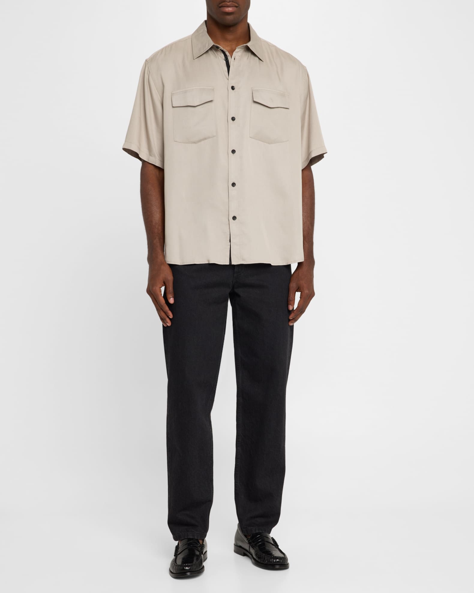 Rag Bone Men s Matthew 2 Pocket Short Sleeve Shirt Neiman Marcus
