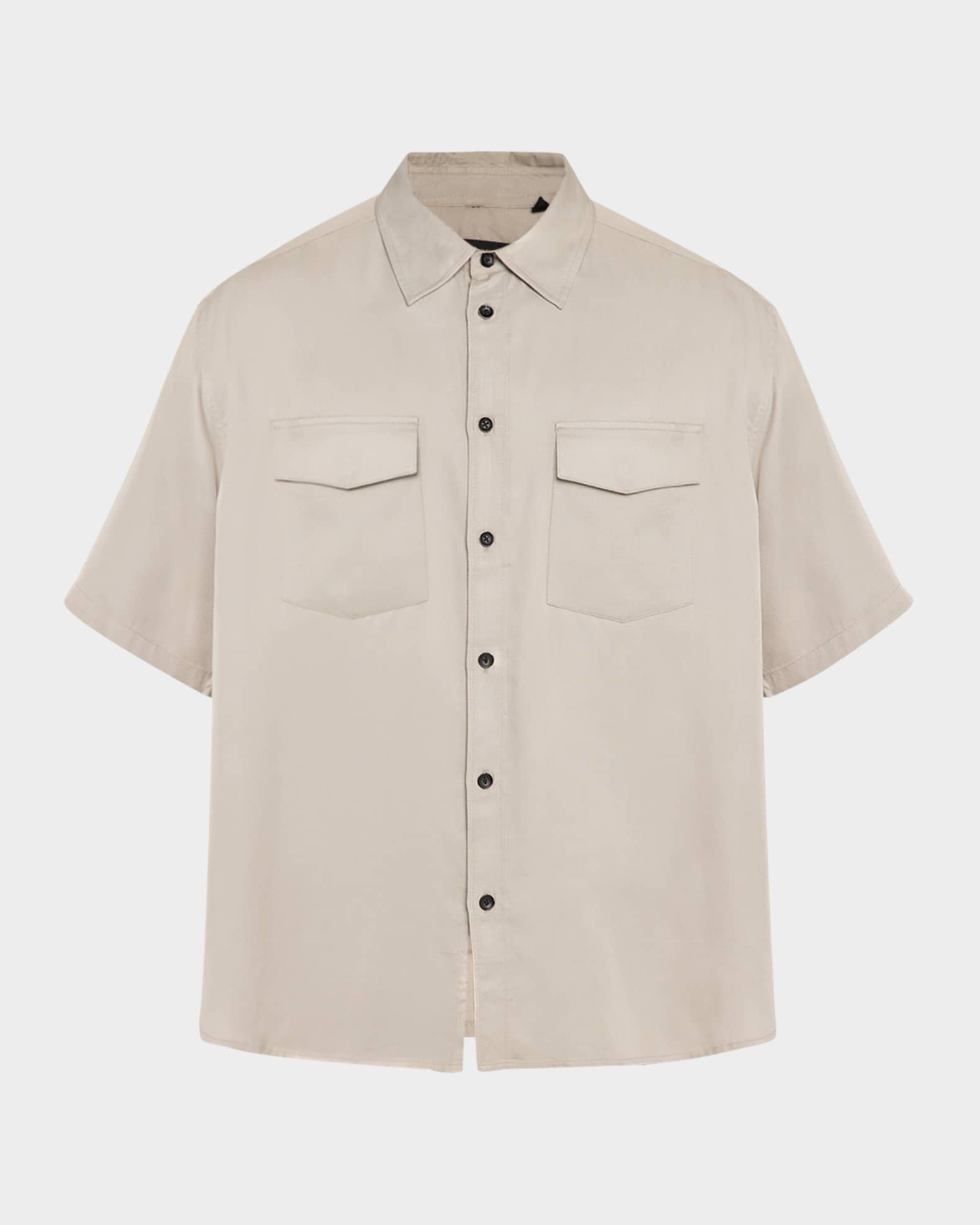 Men's 2 pocket short sleeve shirts hot sale