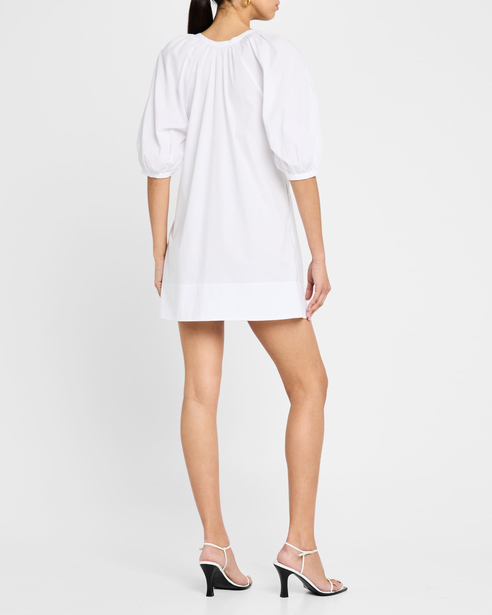 STAUD Vincent Mini Shirtdress | Neiman Marcus