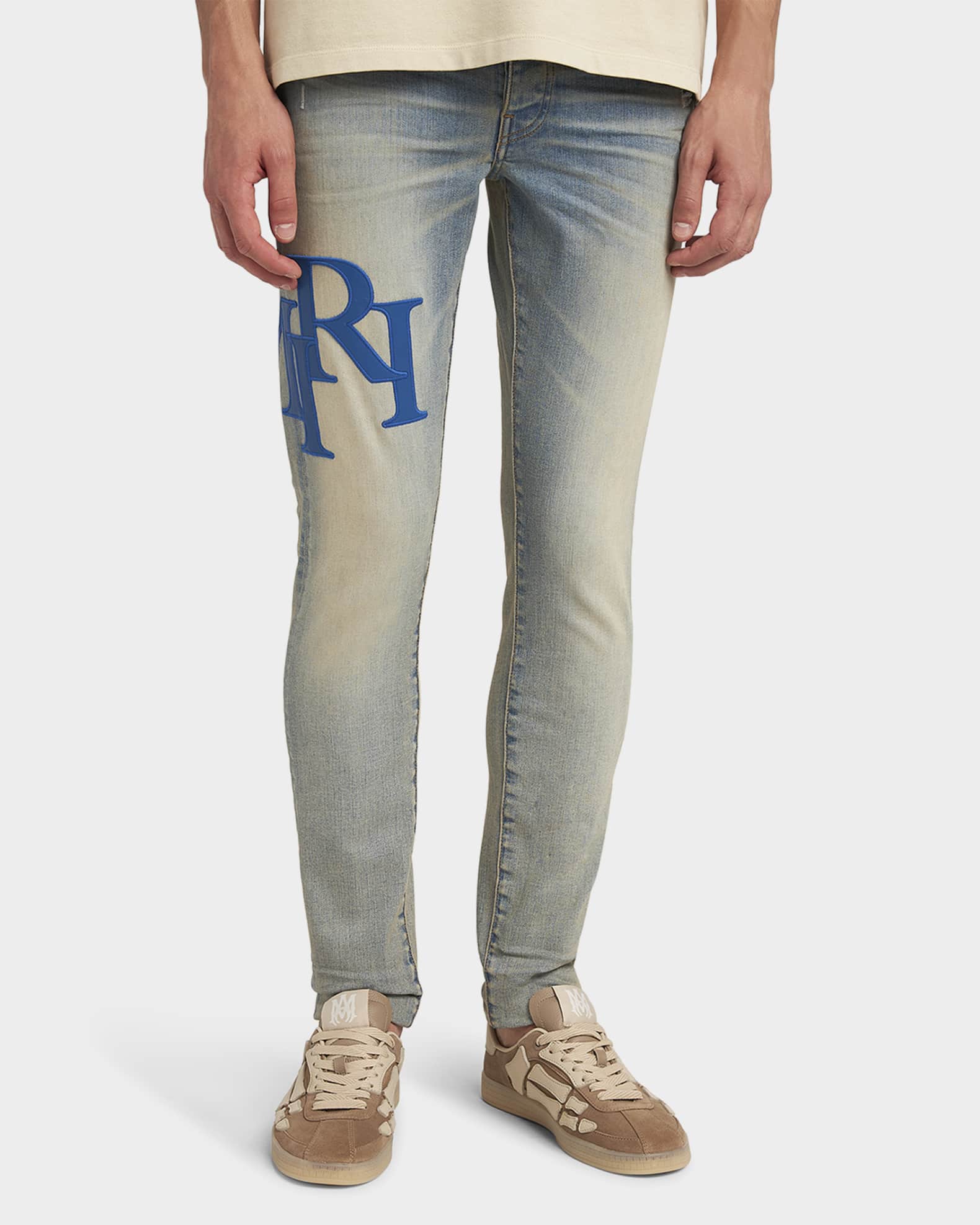 Amiri Men's Pacific Bones Low-Top Sneakers | Neiman Marcus