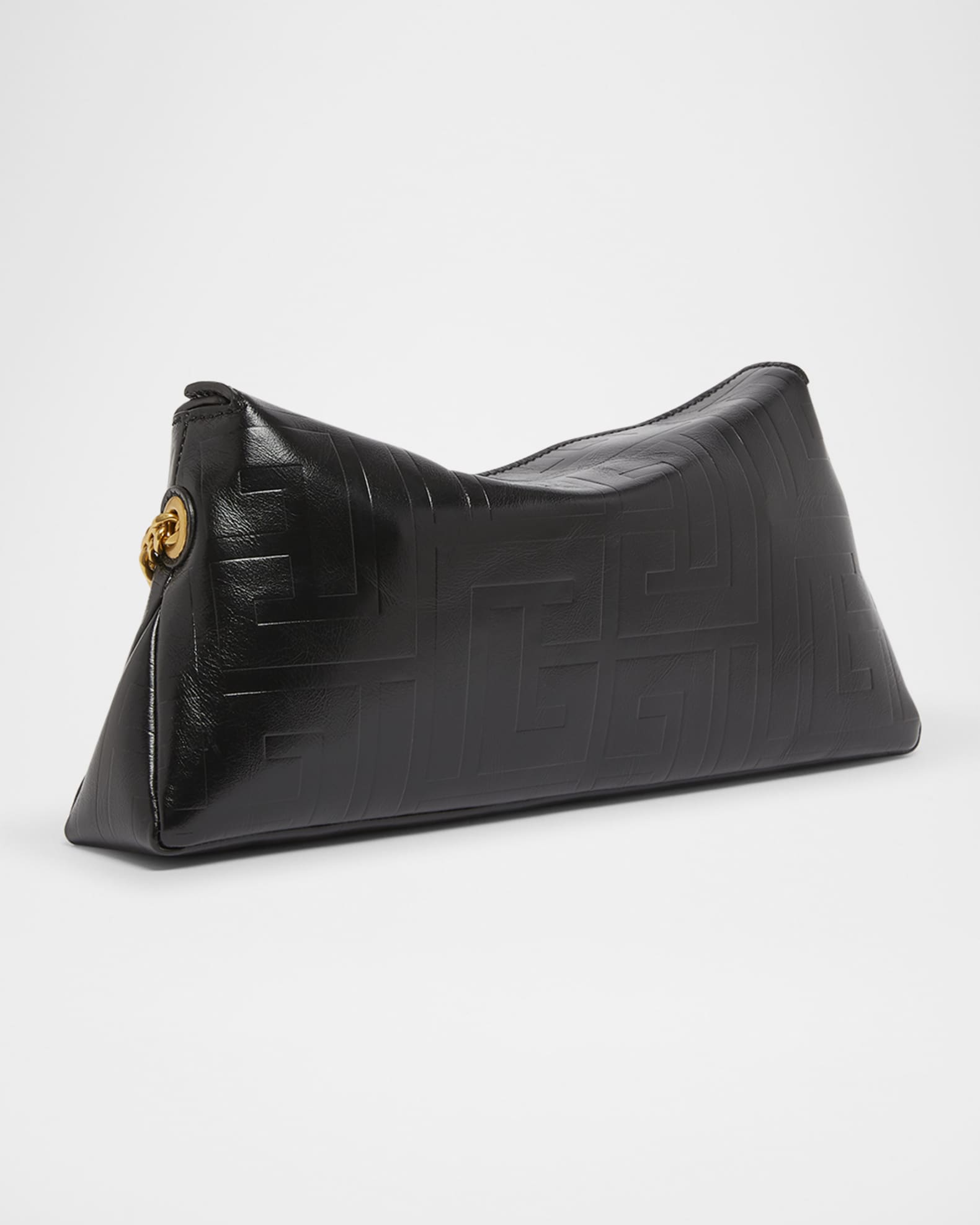 BALMAIN 1945 モノクラム ミティアム ショルタハック 【関税込】 Balmain 1945 Moon Shoulder Bag in PB Embossed Crinkle