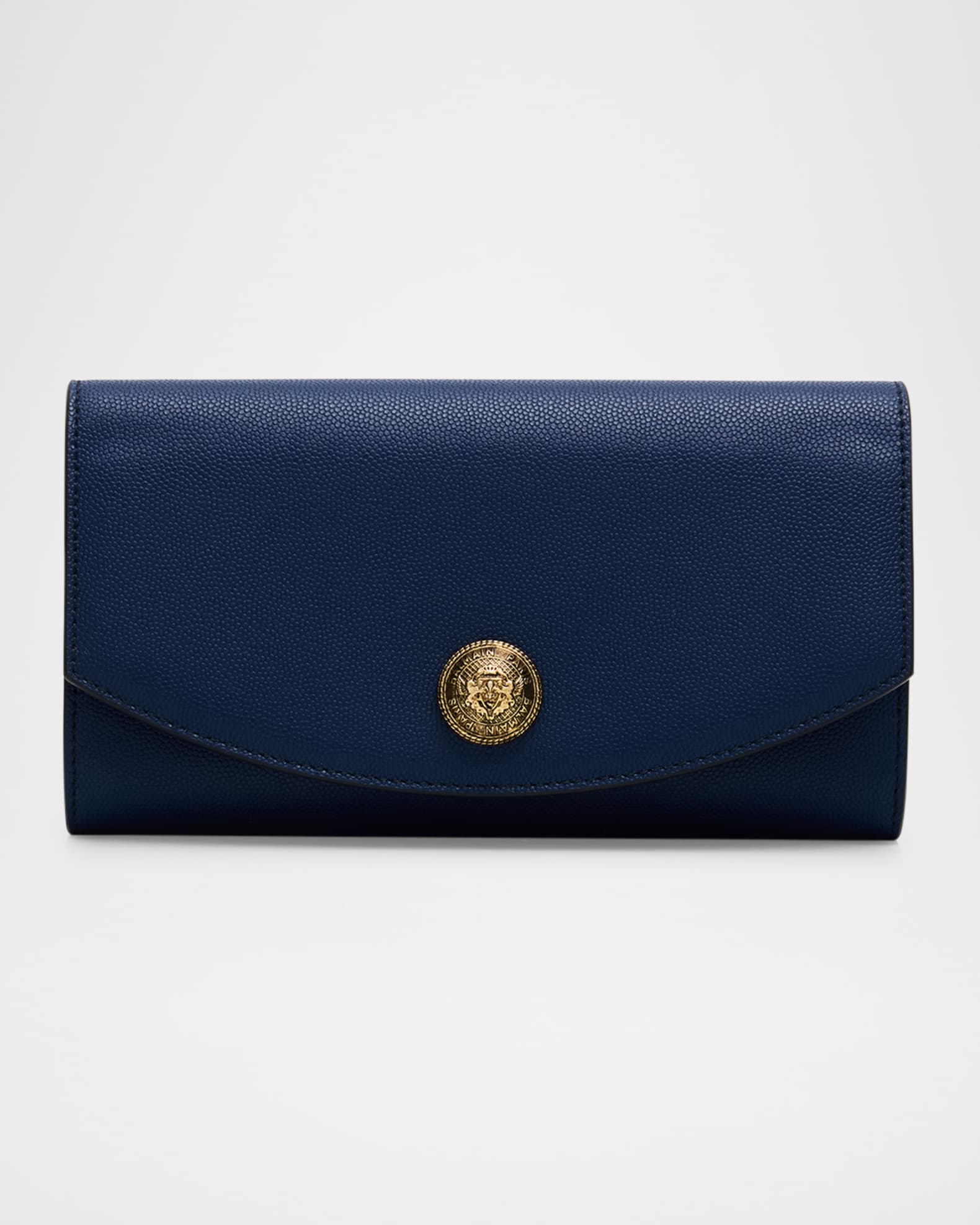 Emblem Wallet on Chain in Grained Calfskin  0