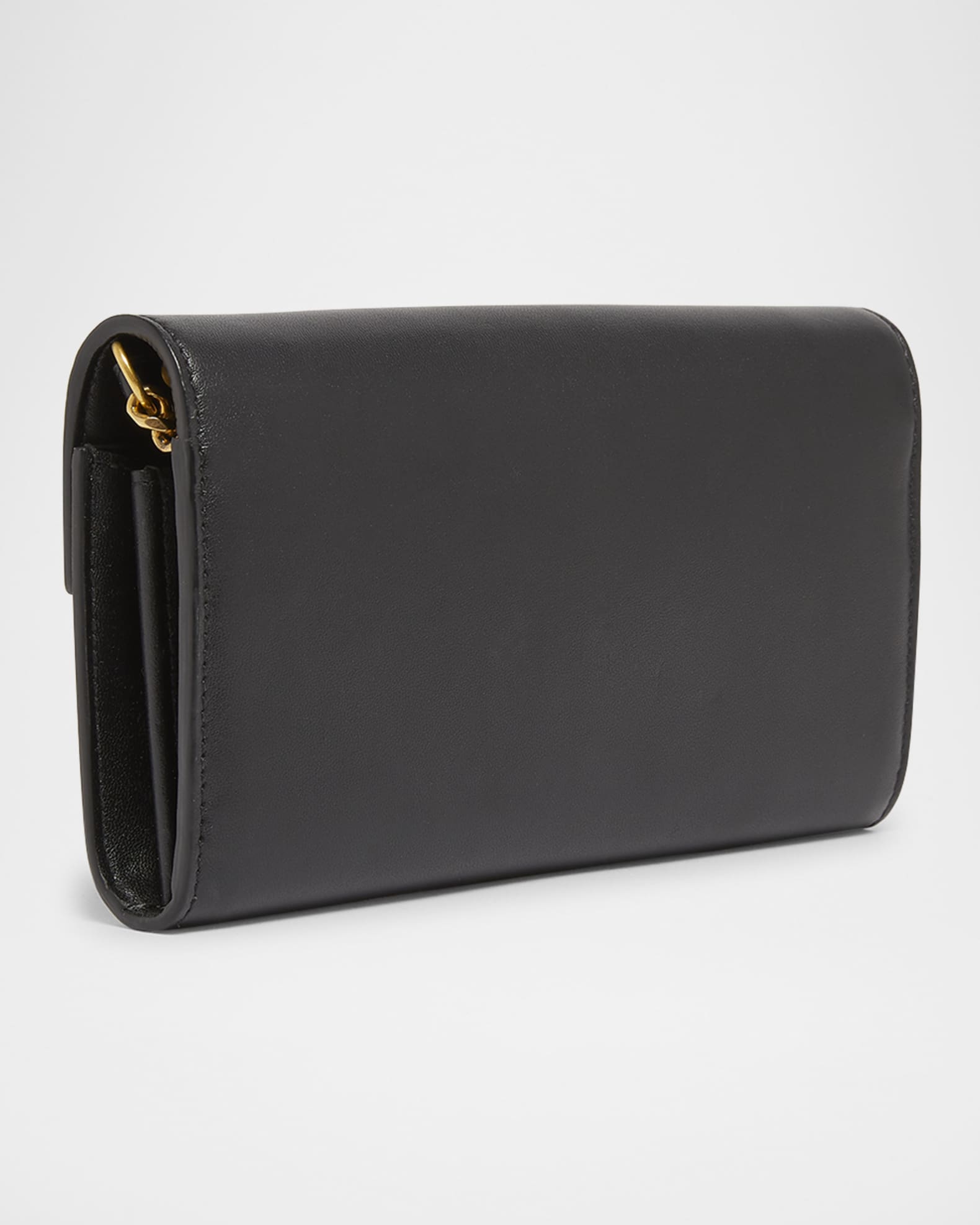 Balmain B Buzz Wallet on Chain in Calfskin Leather | Neiman