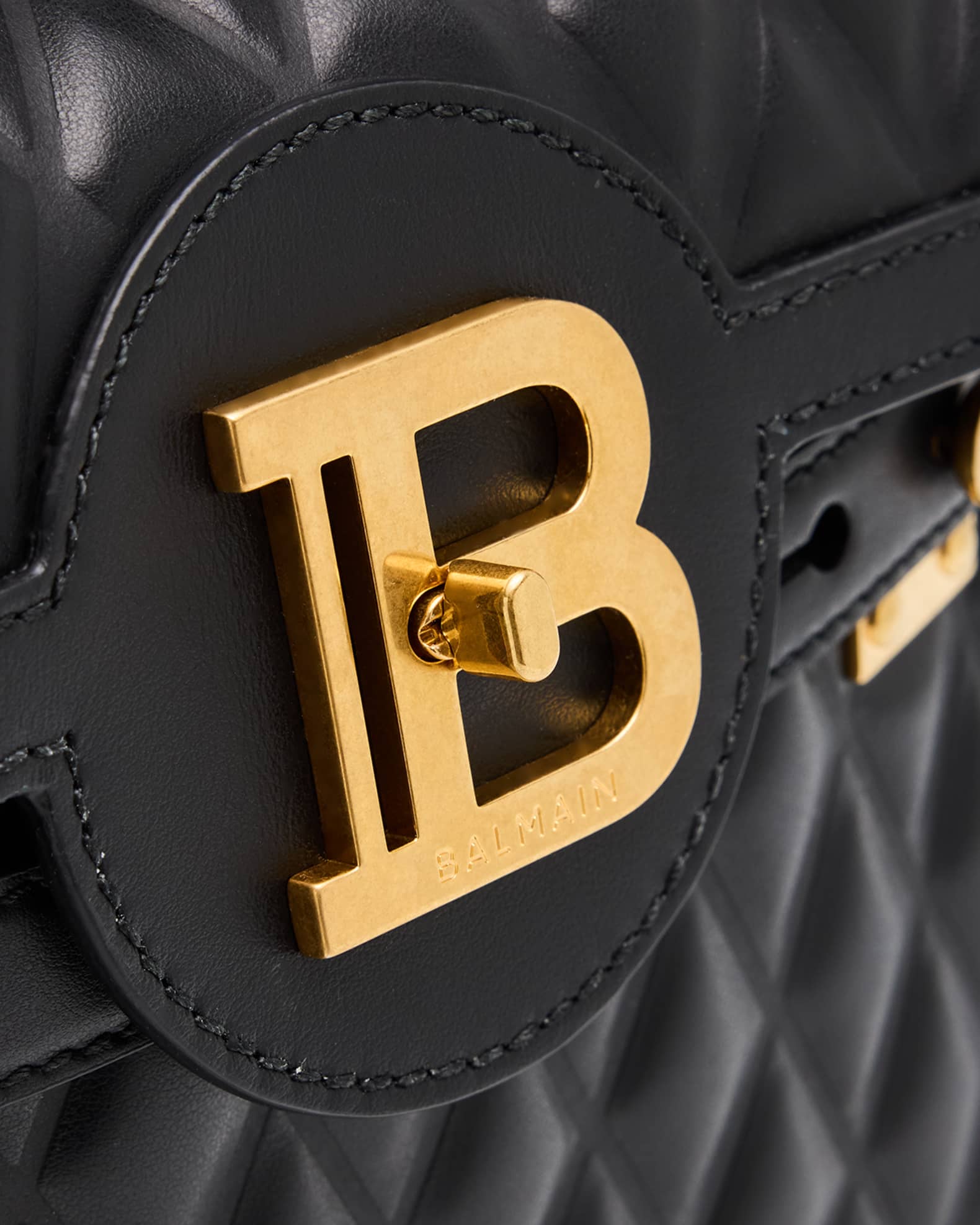 B Buzz 23 Crossbody Bag in Grid Padded Calfskin
