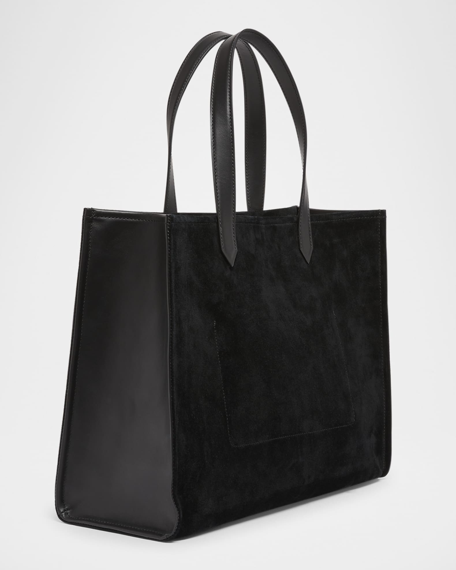 Balmain B Army Medium Shopper Tote Bag in Suede | Neiman Marcus