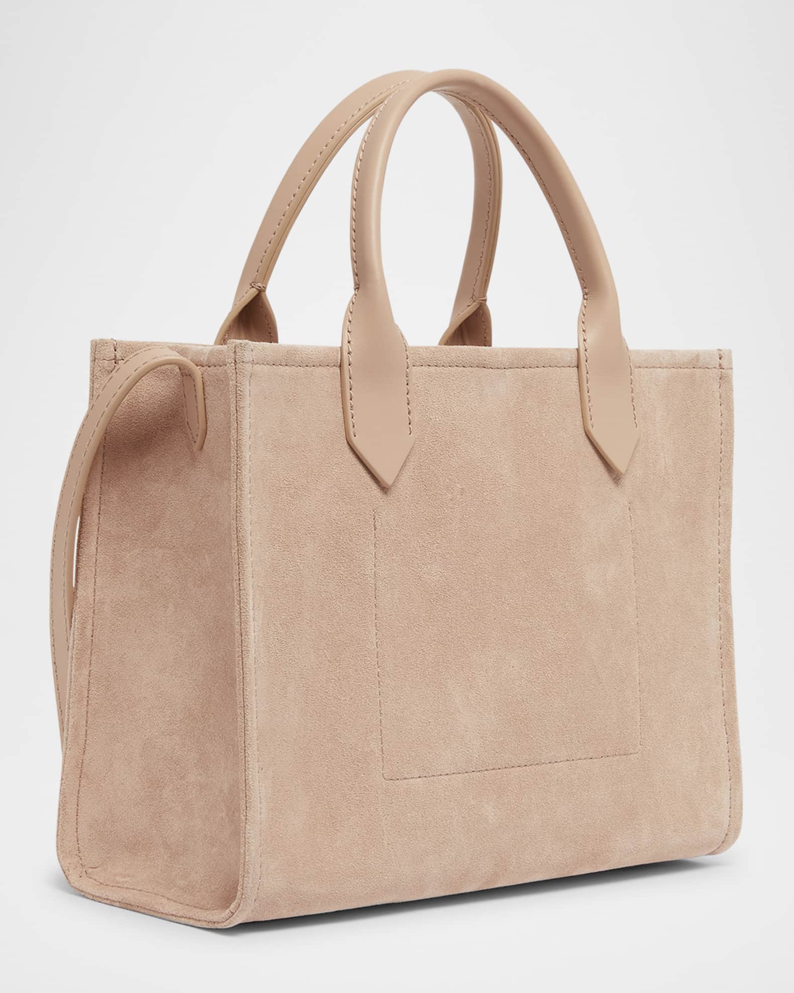 Balmain☆VIP価格 スモール B-アーミー トートバッグ Small suede B-Army tote bag - Women | BALMAIN