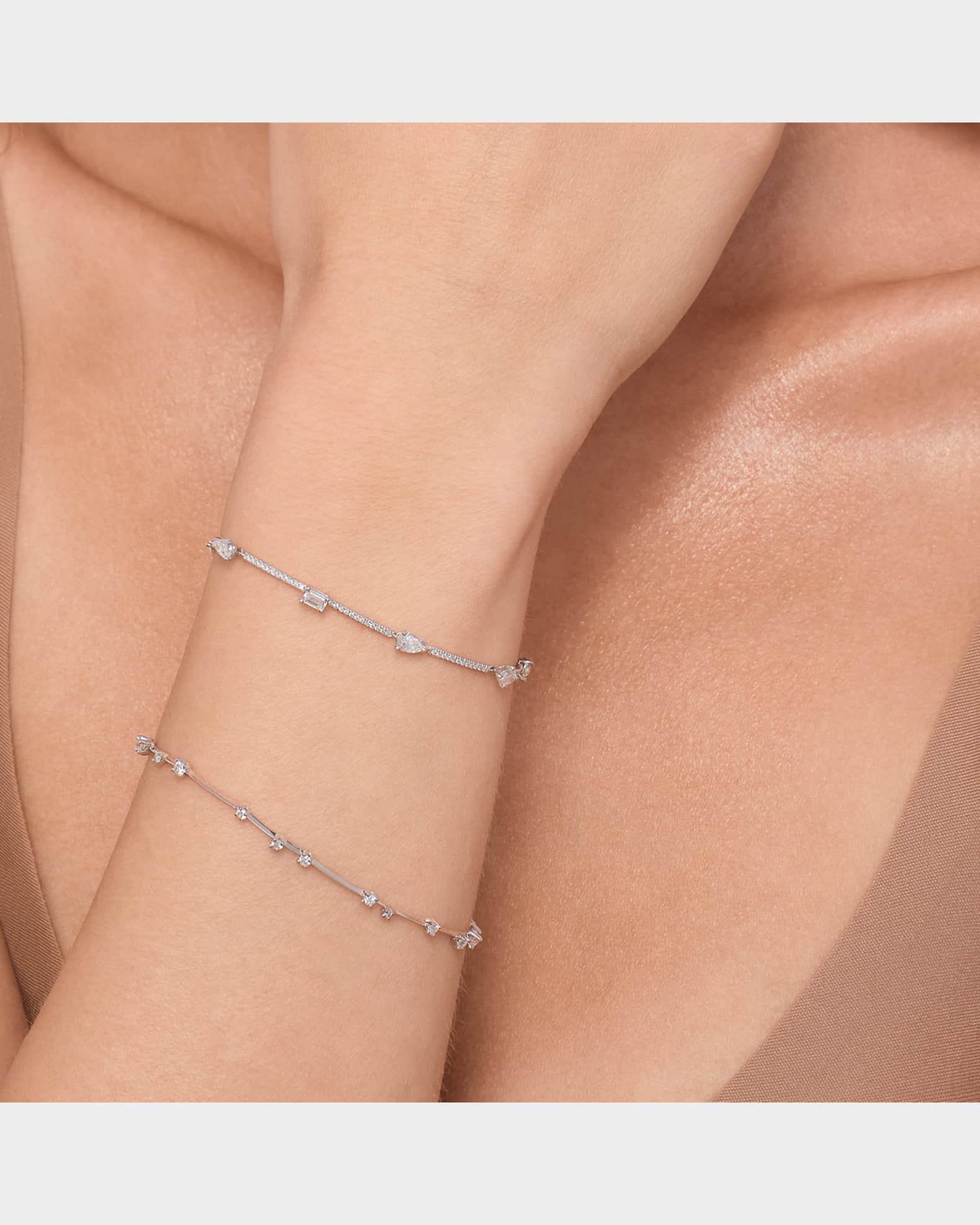 14K Gold Solo Diamond Bracelets 14K Gold Solo Diamond Bracelets