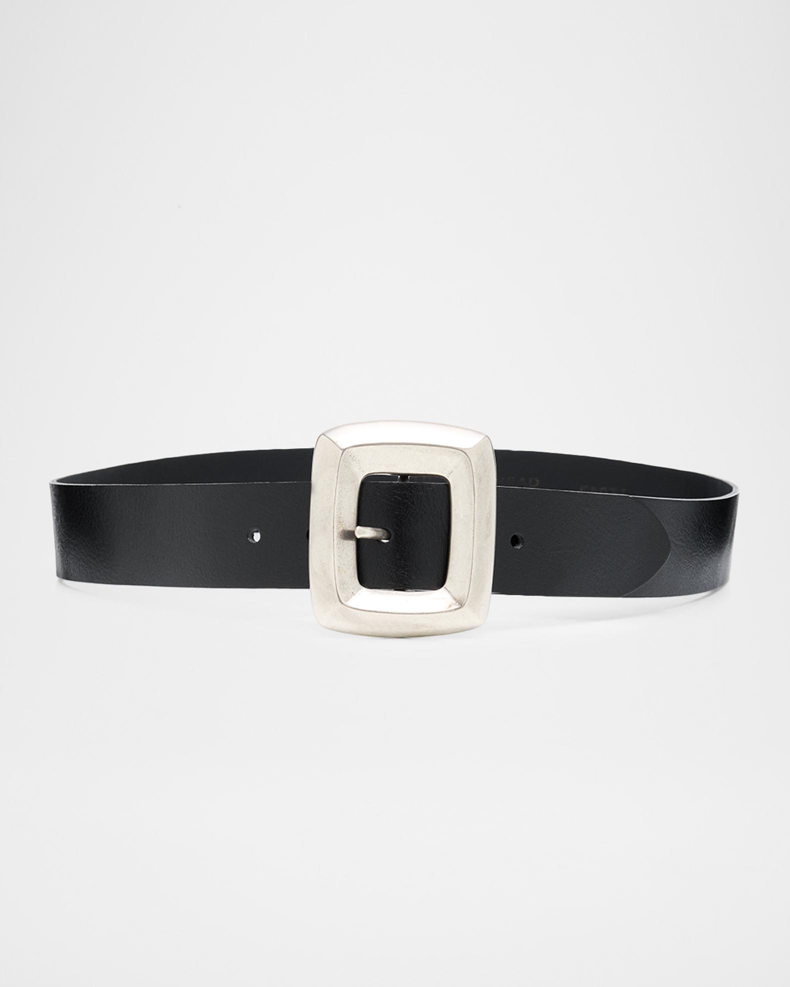 STREETS AHEAD LEATHER BELT Small Streets Ahead White & Gold Western Belt | Pinto Ranch main image 2