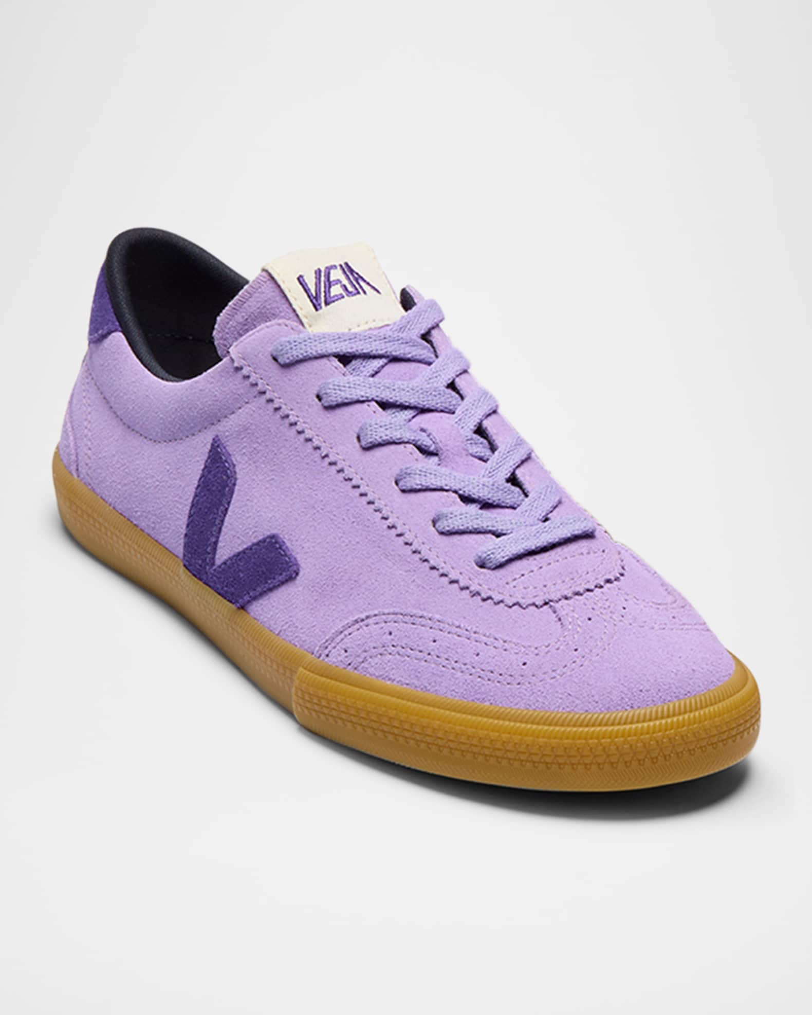 Volley Bicolor Suede Low-Top Sneakers 1