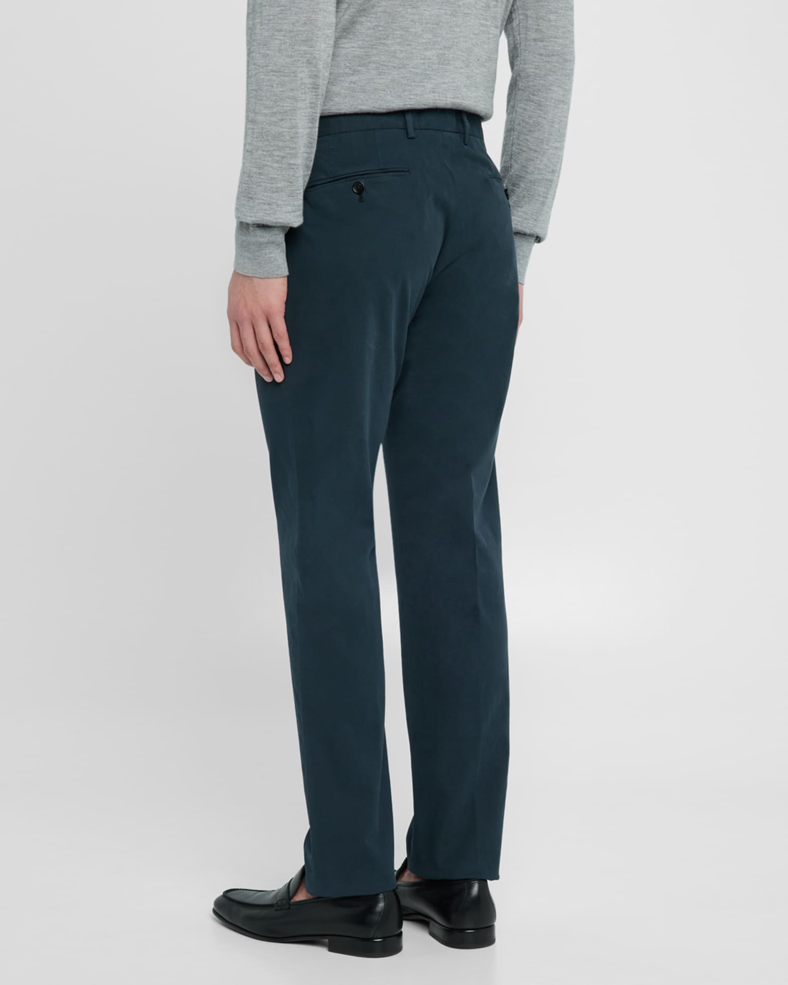 ワコマリア Zegna / STRAIGHT FIT TROUSERS M ZEGNA Men's Straight Fit Flat-Front Pants | Neiman Marcus