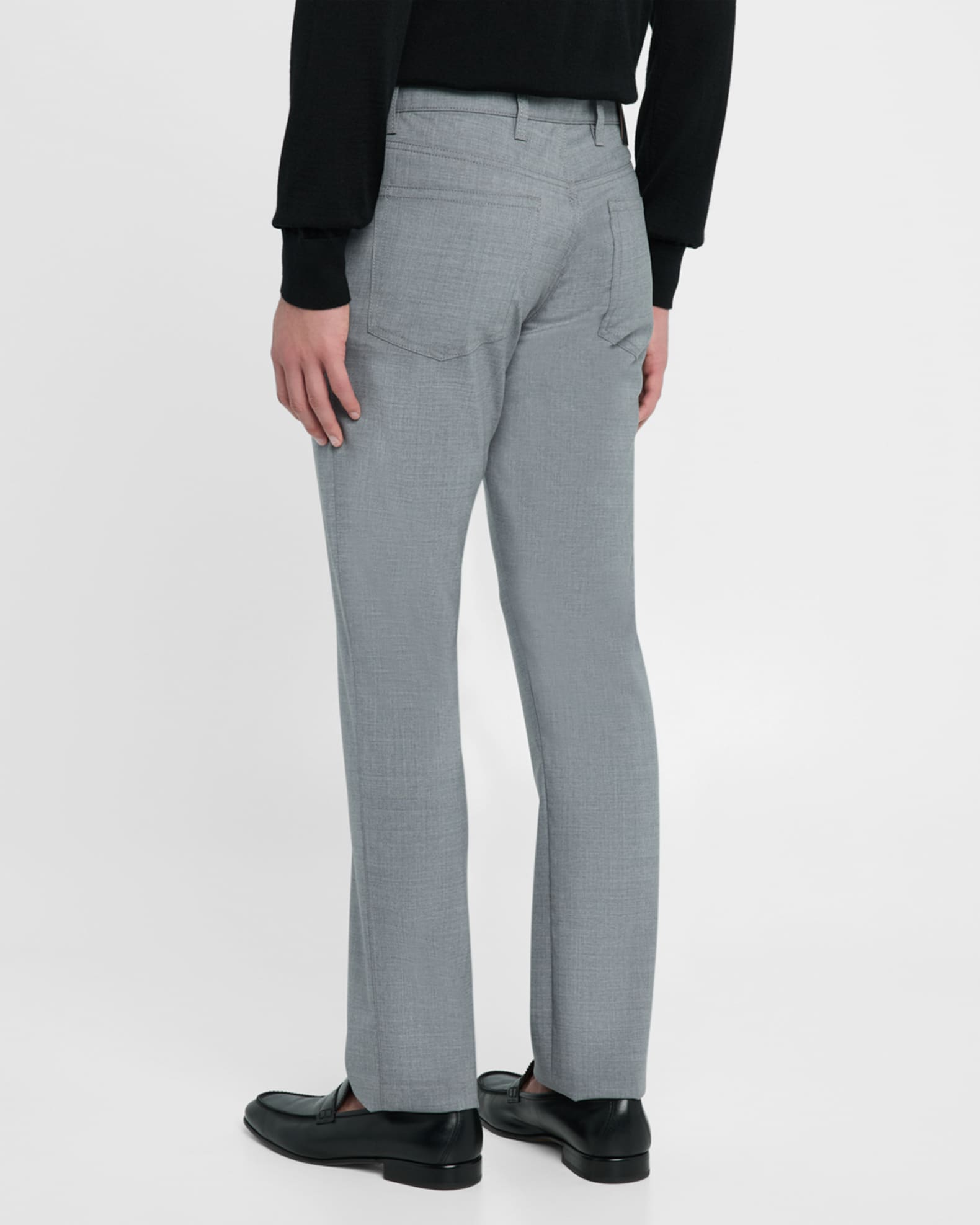 ZEGNA Men's Wool Five-Pocket Pants | Neiman Marcus