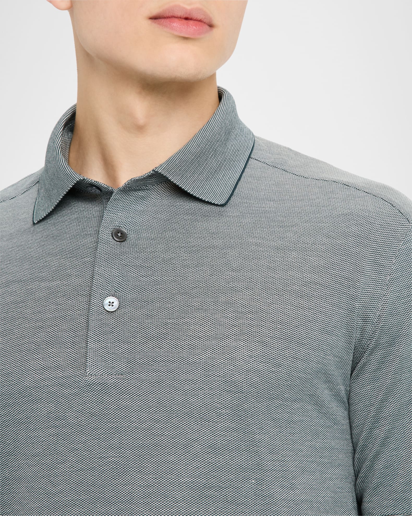 Tシャツ・カットソー ERMENEGILDO ZEGNA Men Polo Shirts N3M201810 412 BLUE Zegna Polo Shirt In Blue Cotton in Blue | THE LIST