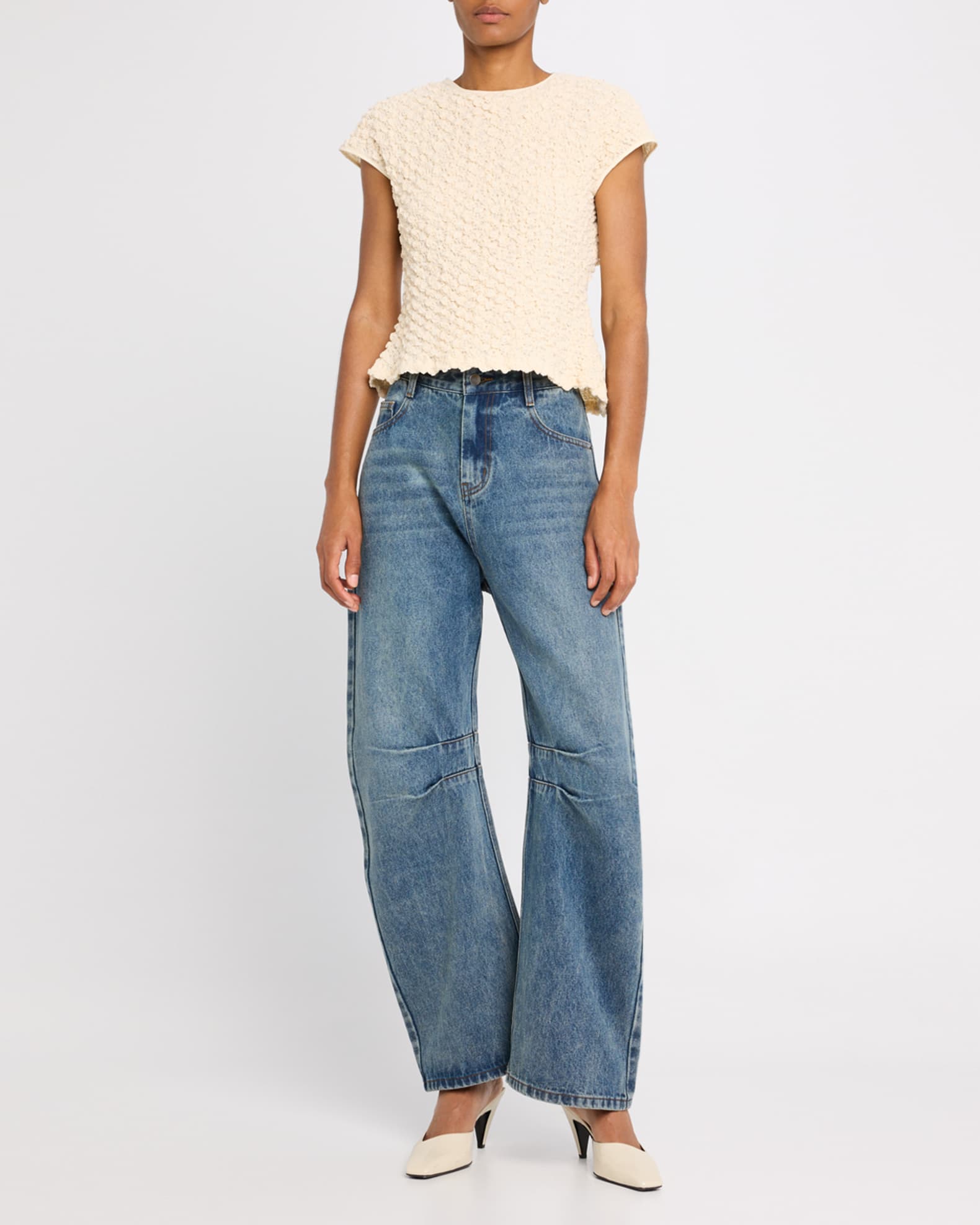 Shirred Cotton Top 1