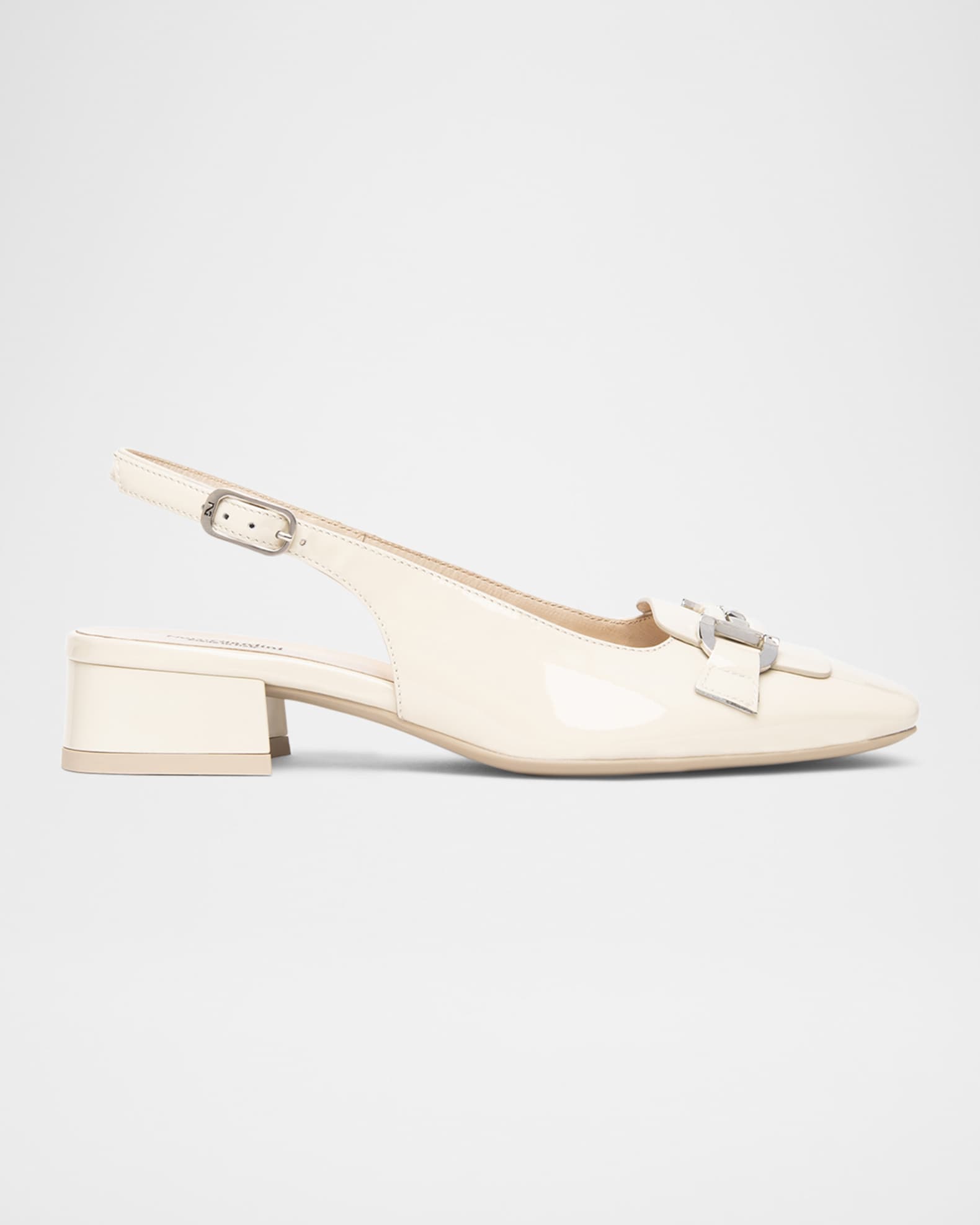 Patent Leather Horsebit Slingback Pumps 0