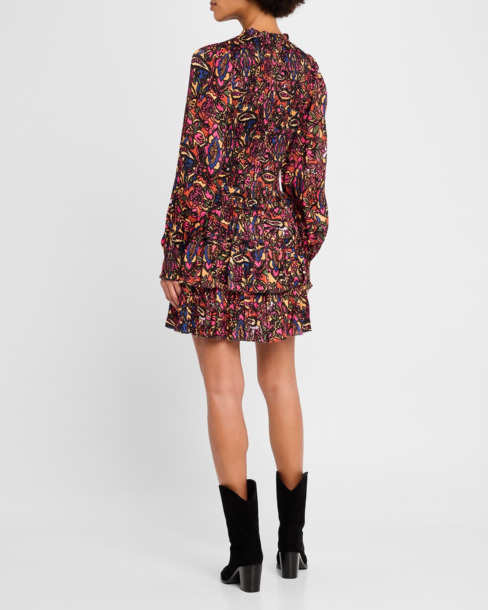LOVE THE LABEL Stained Glass Prism Yolanda Mini Dress | Neiman Marcus