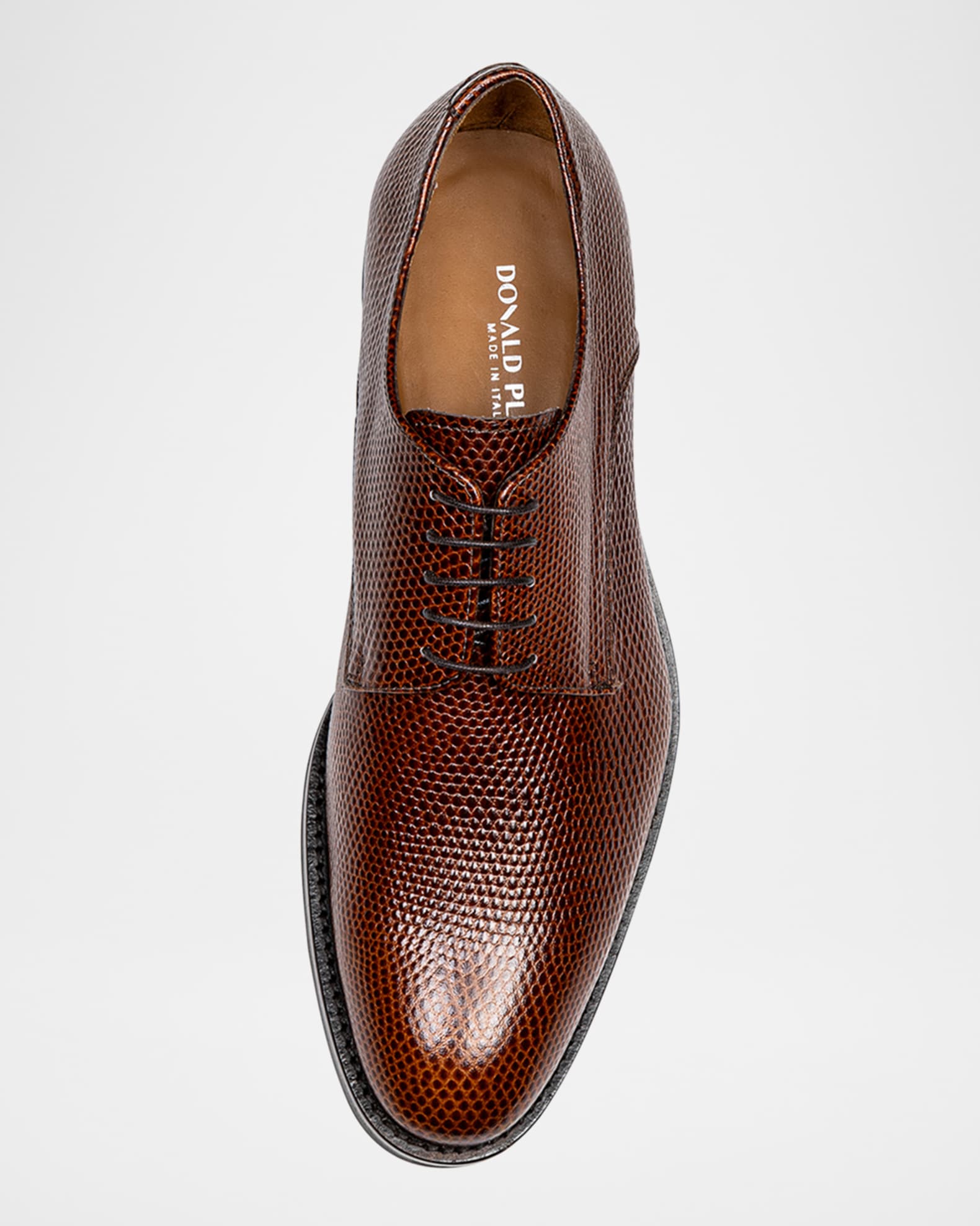 Men s Russell Lizard Print Leather Derby Shoes