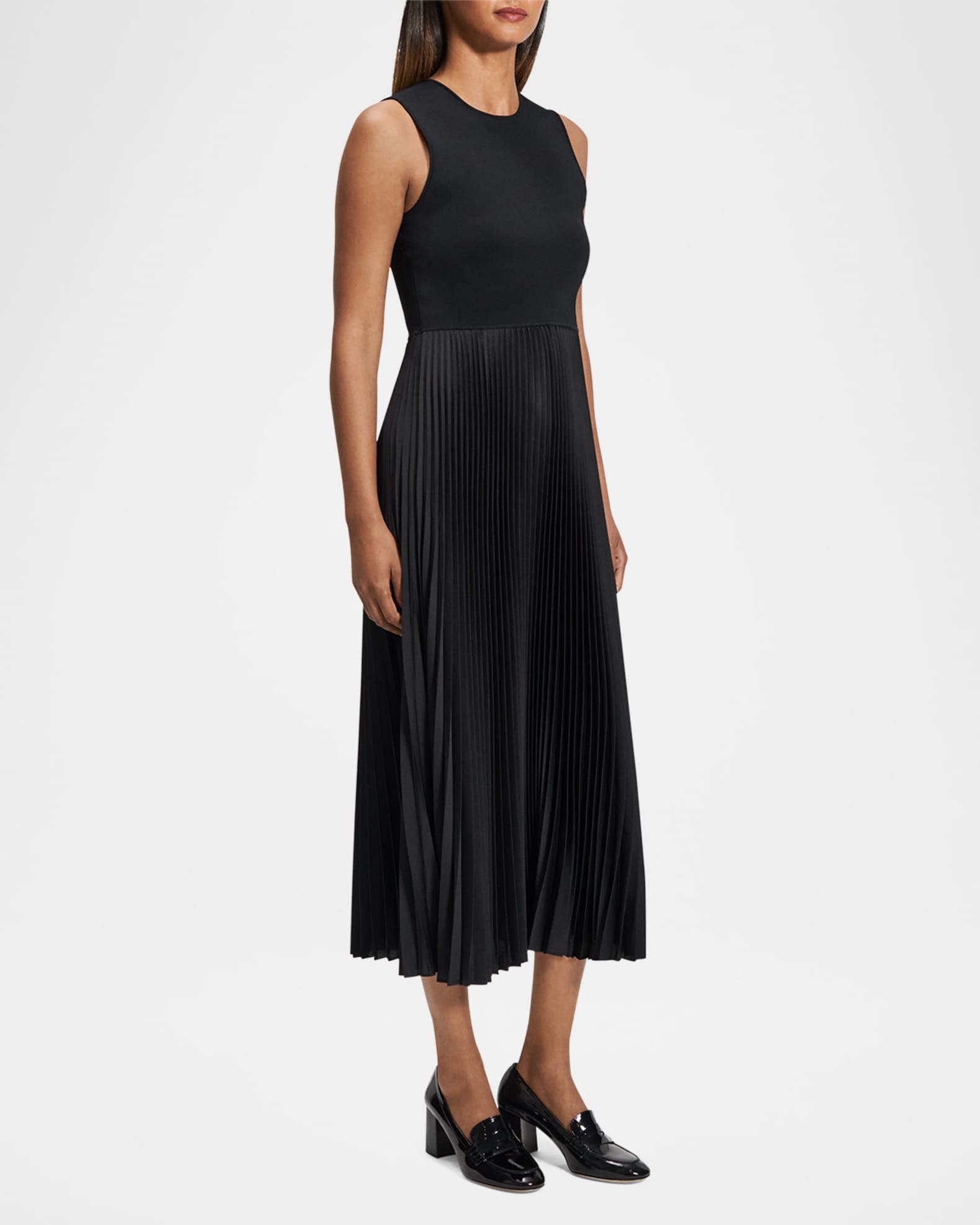 Combo Satin Pleated Dress 1