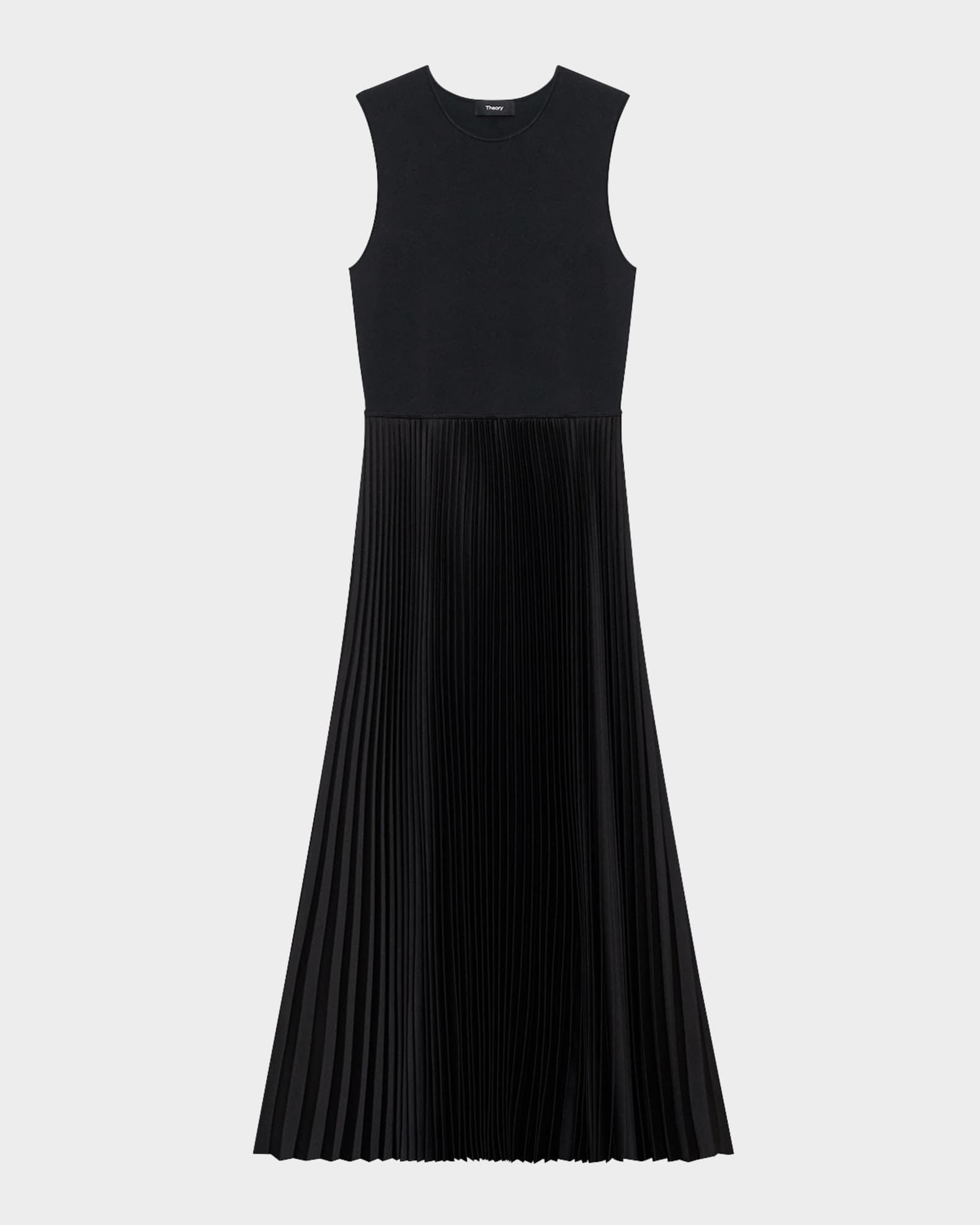 Combo Satin Pleated Dress 0