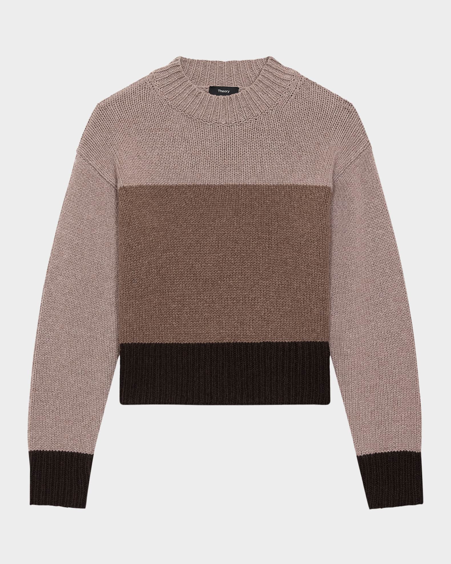 Color-Block Crewneck Sweater 0
