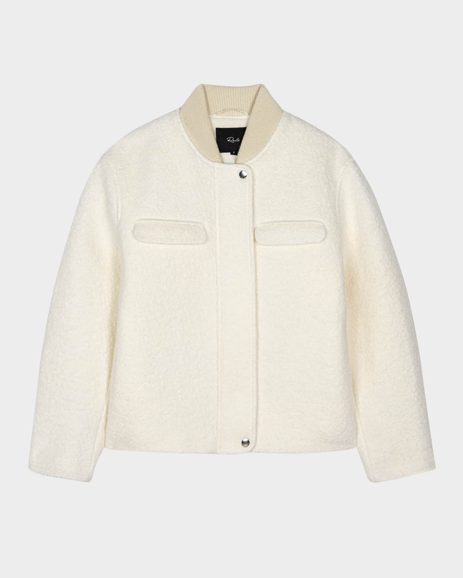 Kinsley Boucle Bomber Jacket 0