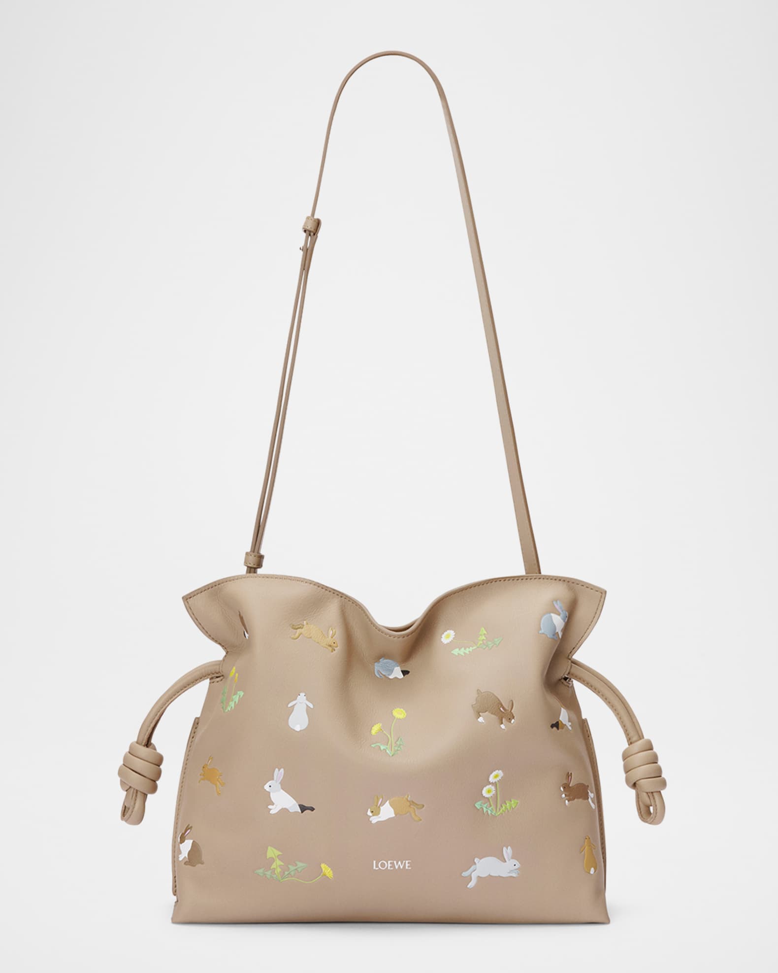 Loewe x Suna Fujita Flamenco Bunnies Printed Clutch Bag Neiman Marcus