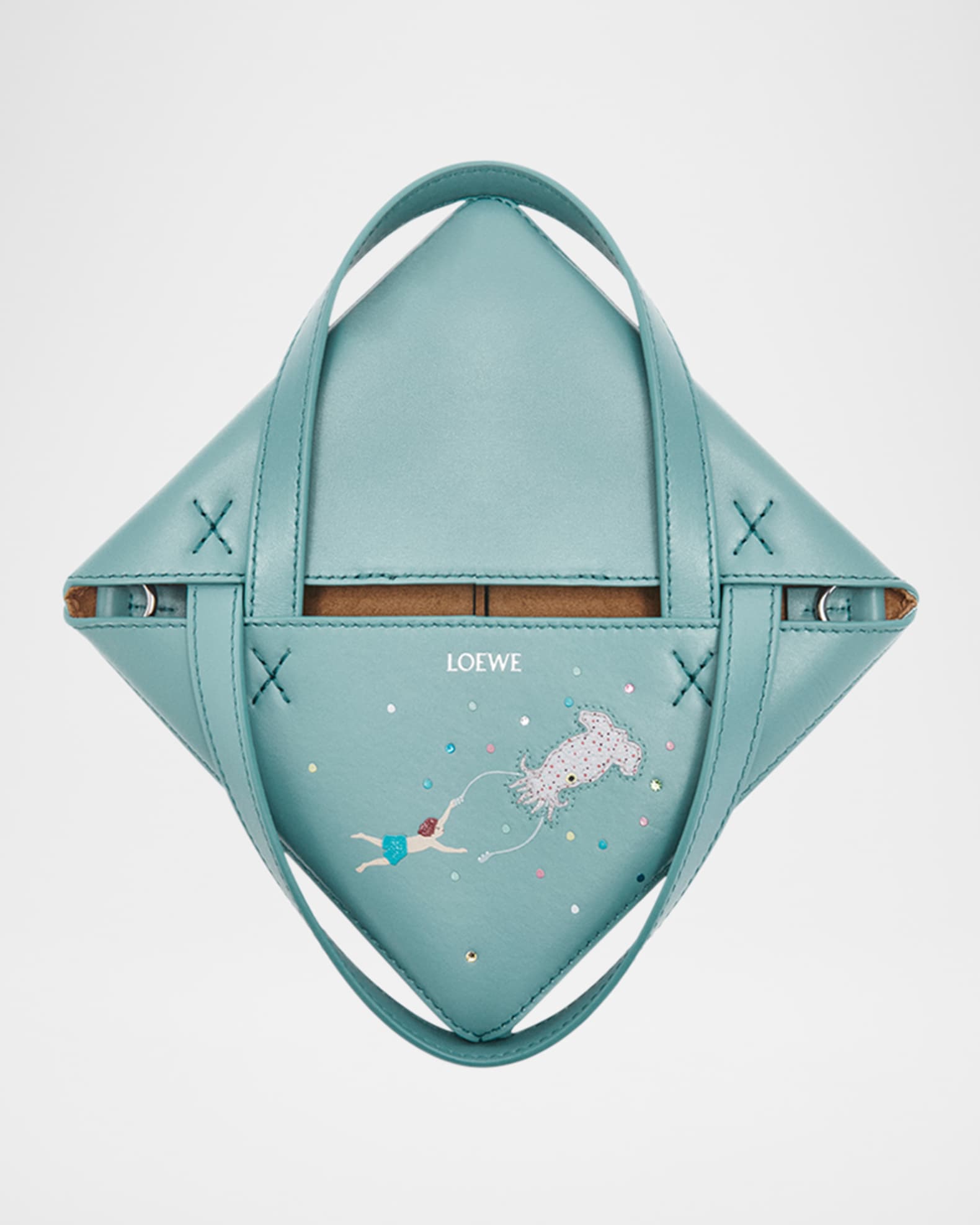 Loewe x Suna Fujita Puzzle Mini Squid Tote Bag in Leather