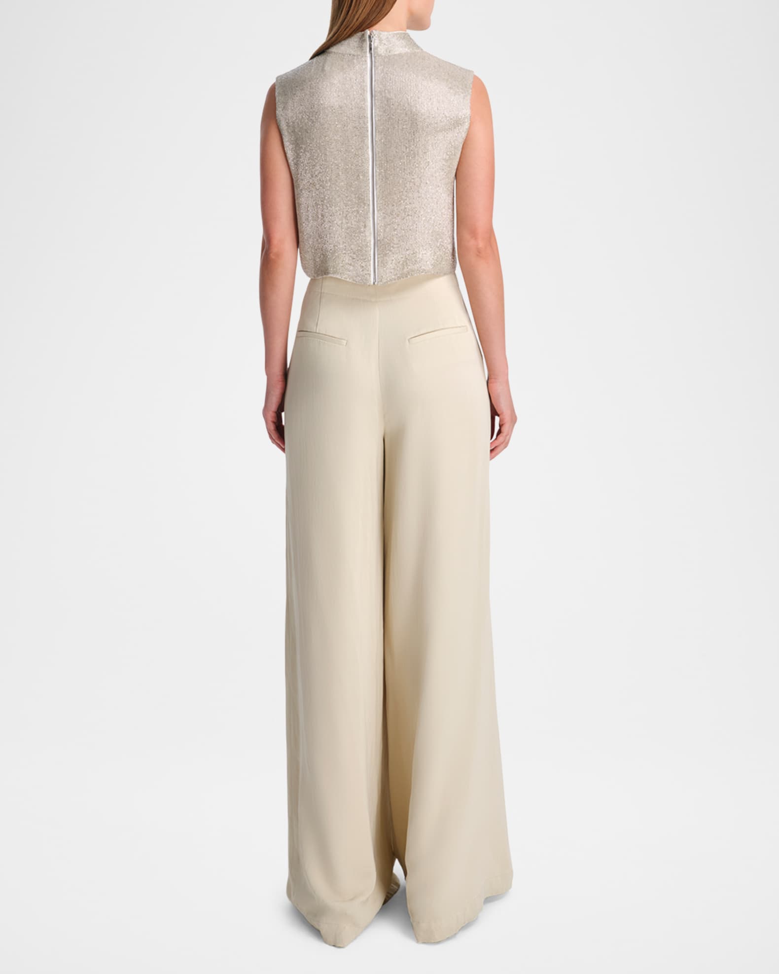 Gigi Embellished Silk Tank Top 1