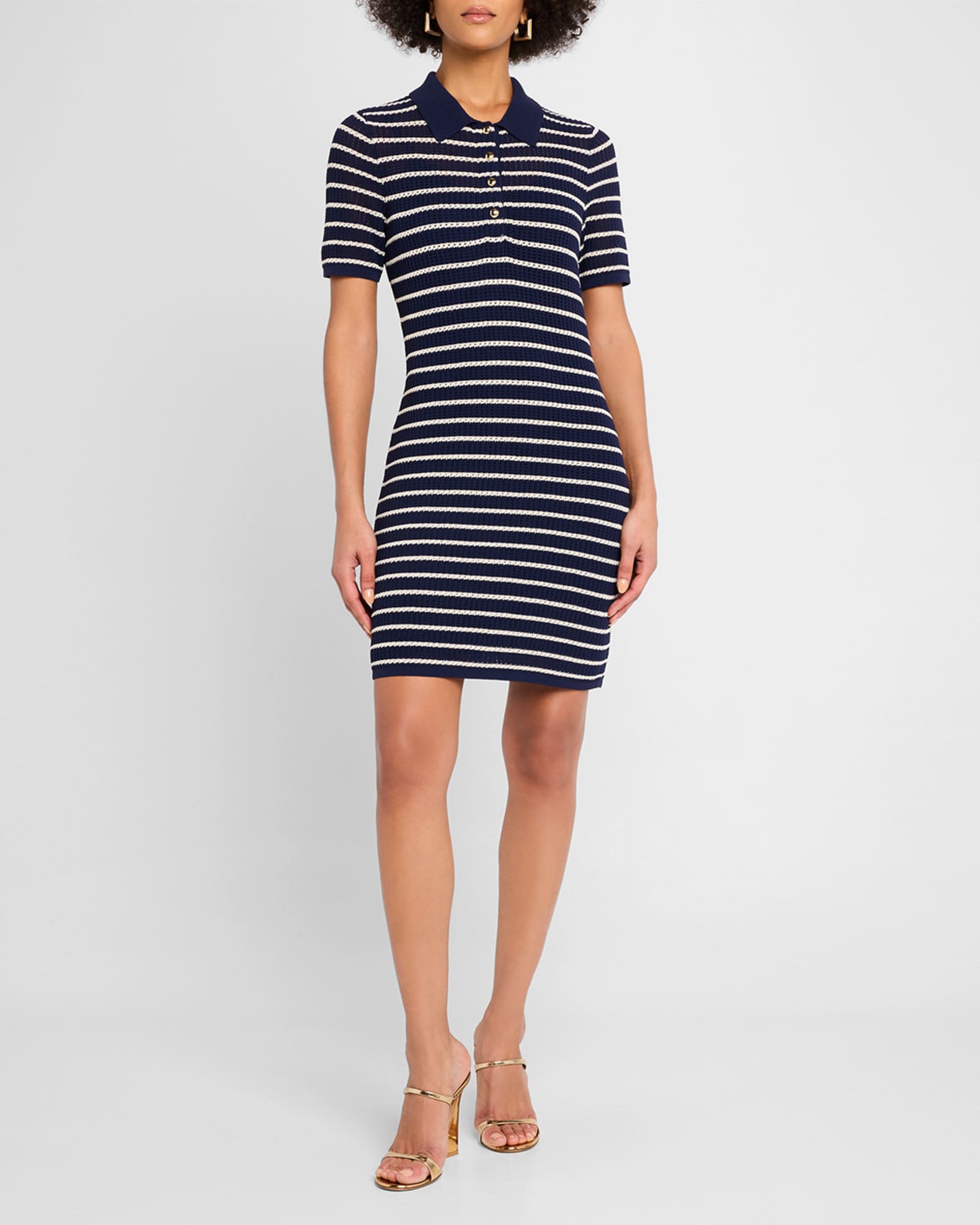 Viola Stripe Polo Dress 1